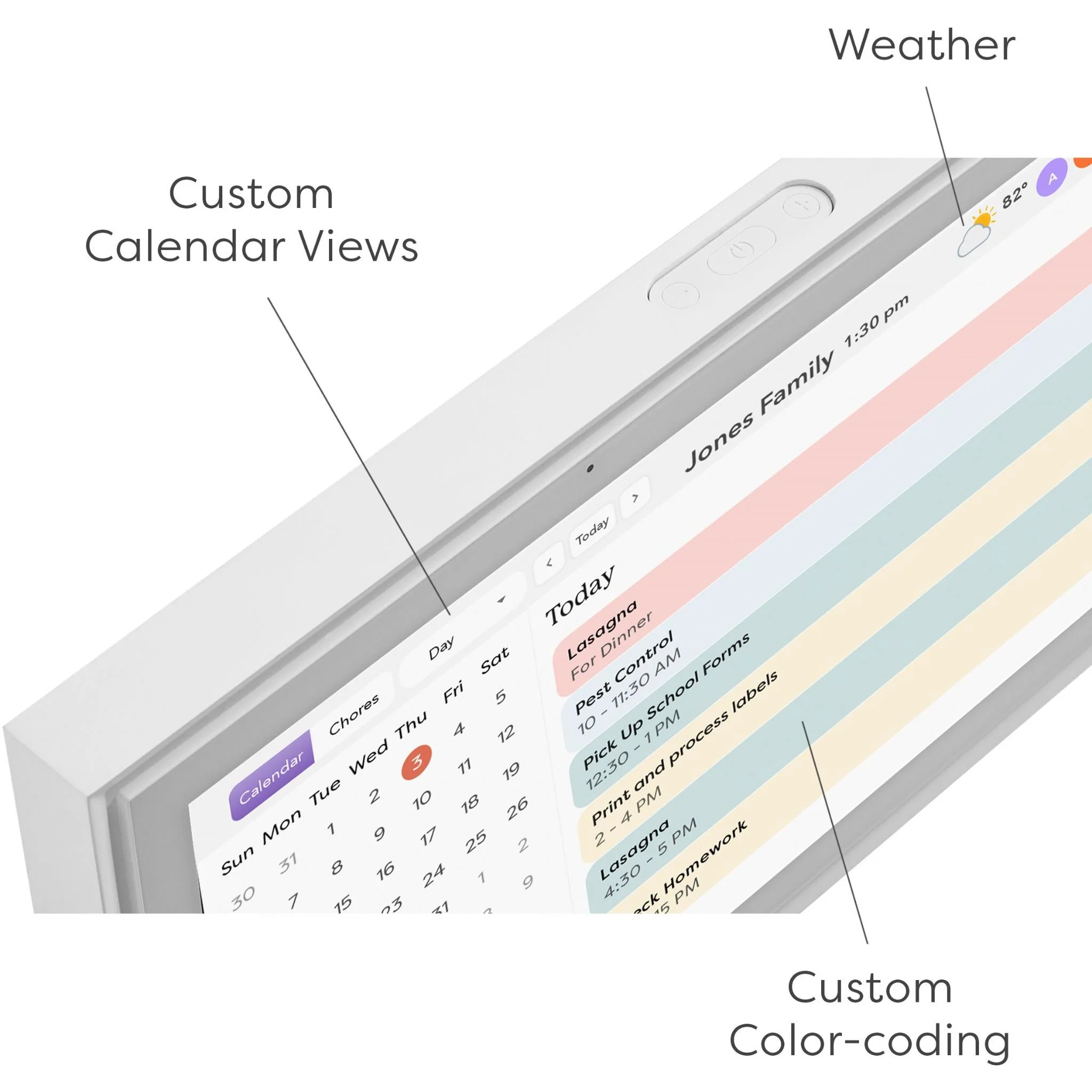 Skylight 15" Smart Family Calendar (White)