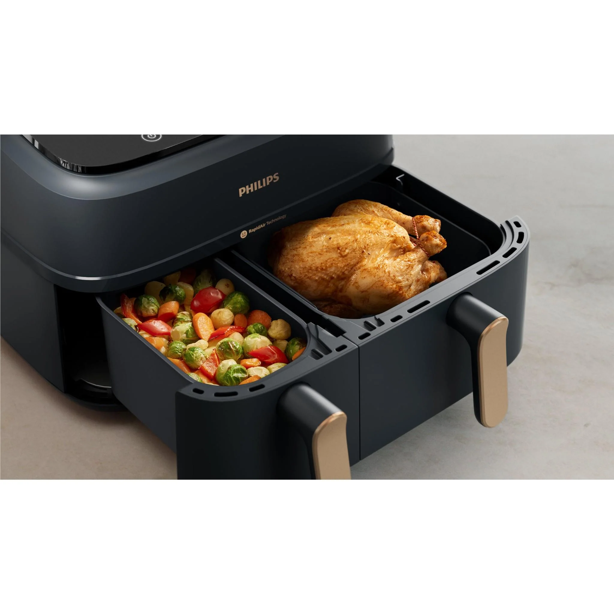 111-philips-3000-series-dual-basket-9l-air-fryer-xxl-grey--6.webp Philips 3000 Series Dual Basket 9L Air Fryer XXL (Grey)