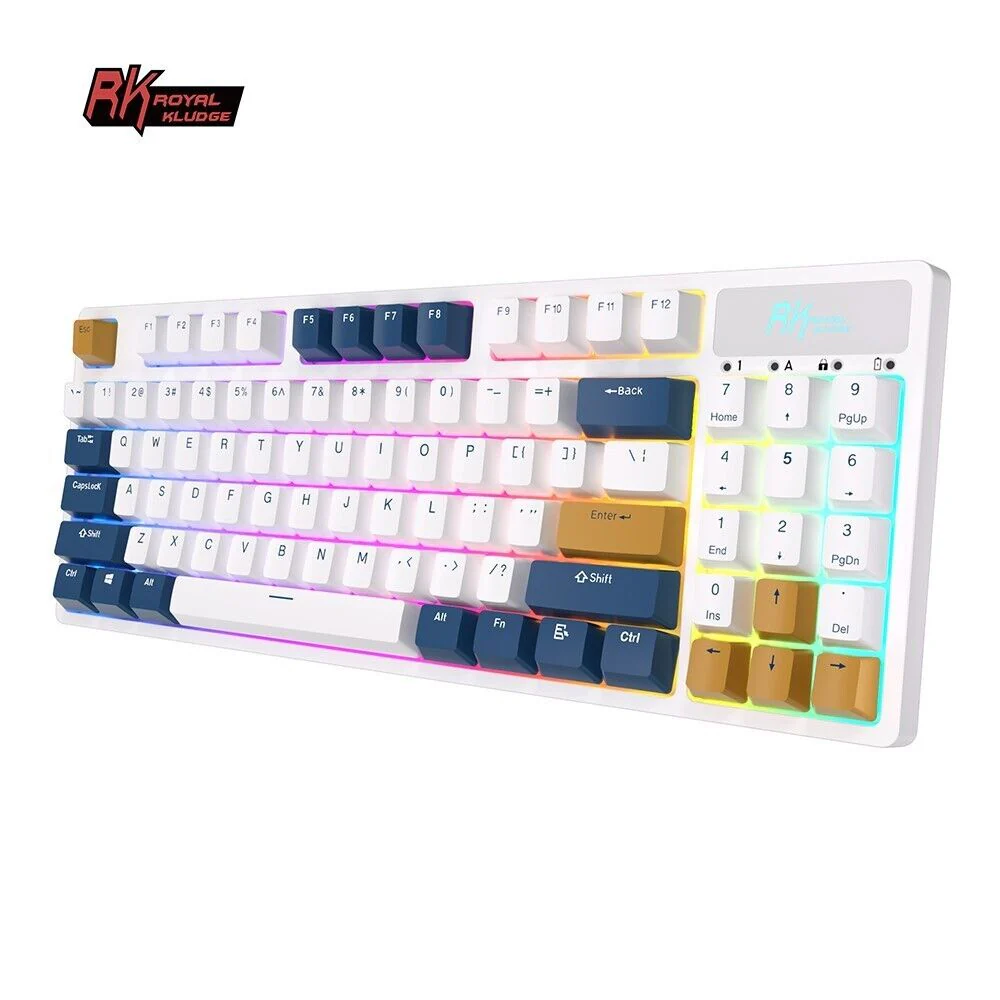 Royal Kludge RK89 Tri Mode RGB Hot Swappable Mechanic Keyboard (Red Switch)