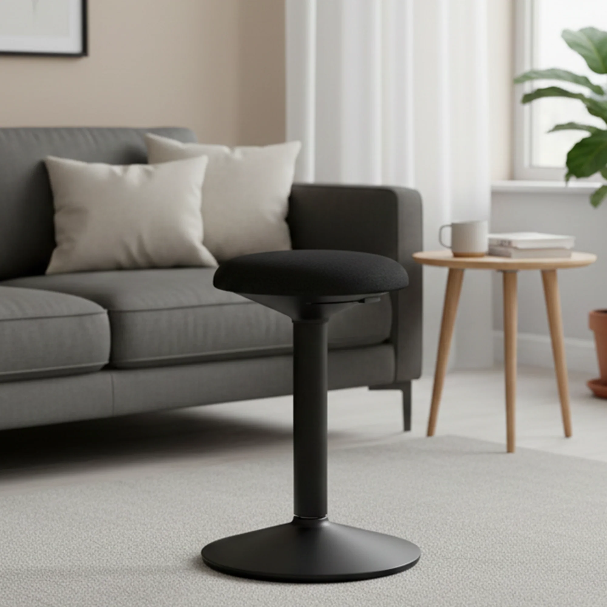 Desky Sit Stand Motion Stool - White