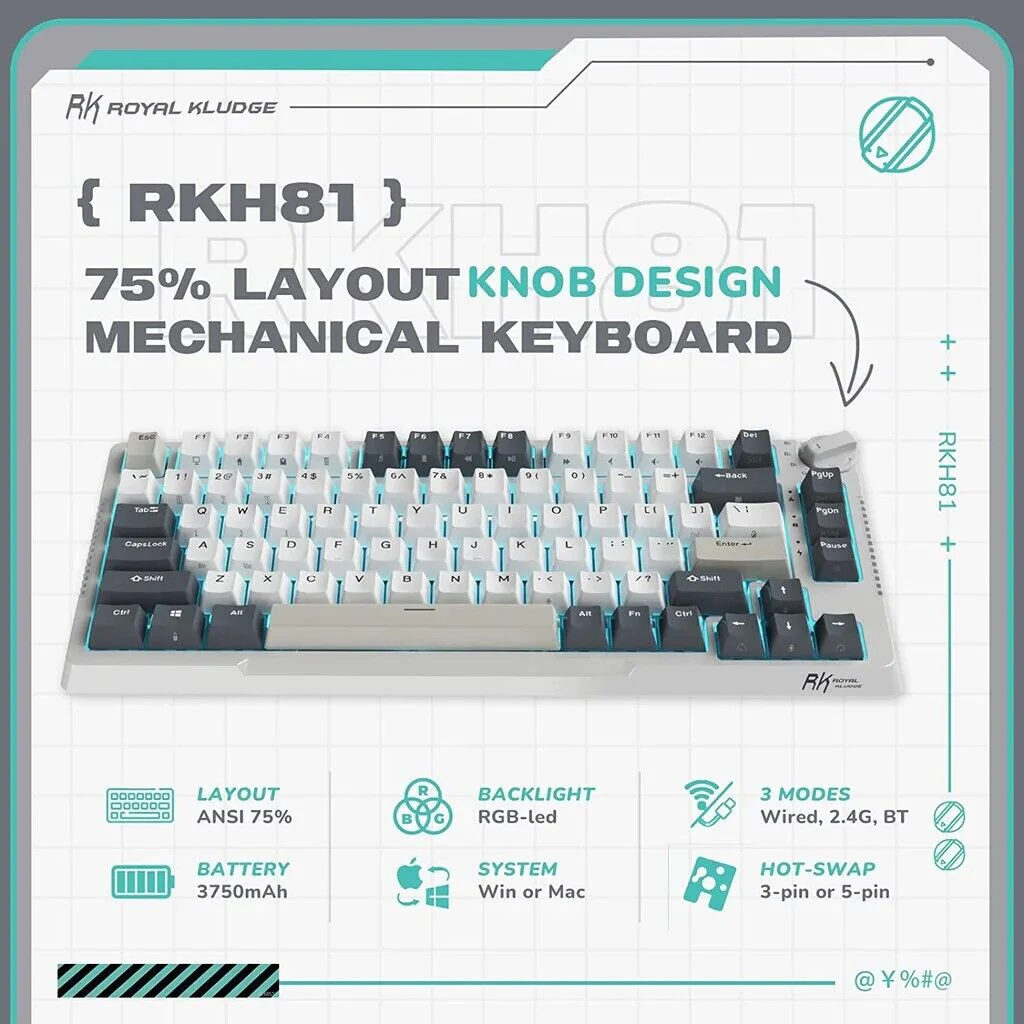 1228-royal-kludge-rkh81-tri-model-rgb-hot-swap-mechanical-keyboard-white-with-blue-switch--4.webp Royal Kludge RKH81 Tri Model RGB Hot Swap Mechanical Keyboard (White with Blue Switch)