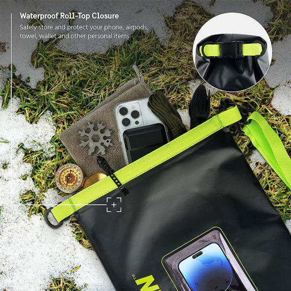 Pelican Marine Waterproof Dry Bag 5L - Black/Green
