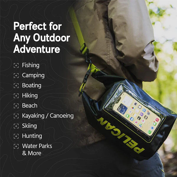 Pelican Marine Waterproof Dry Bag 5L - Black/Green
