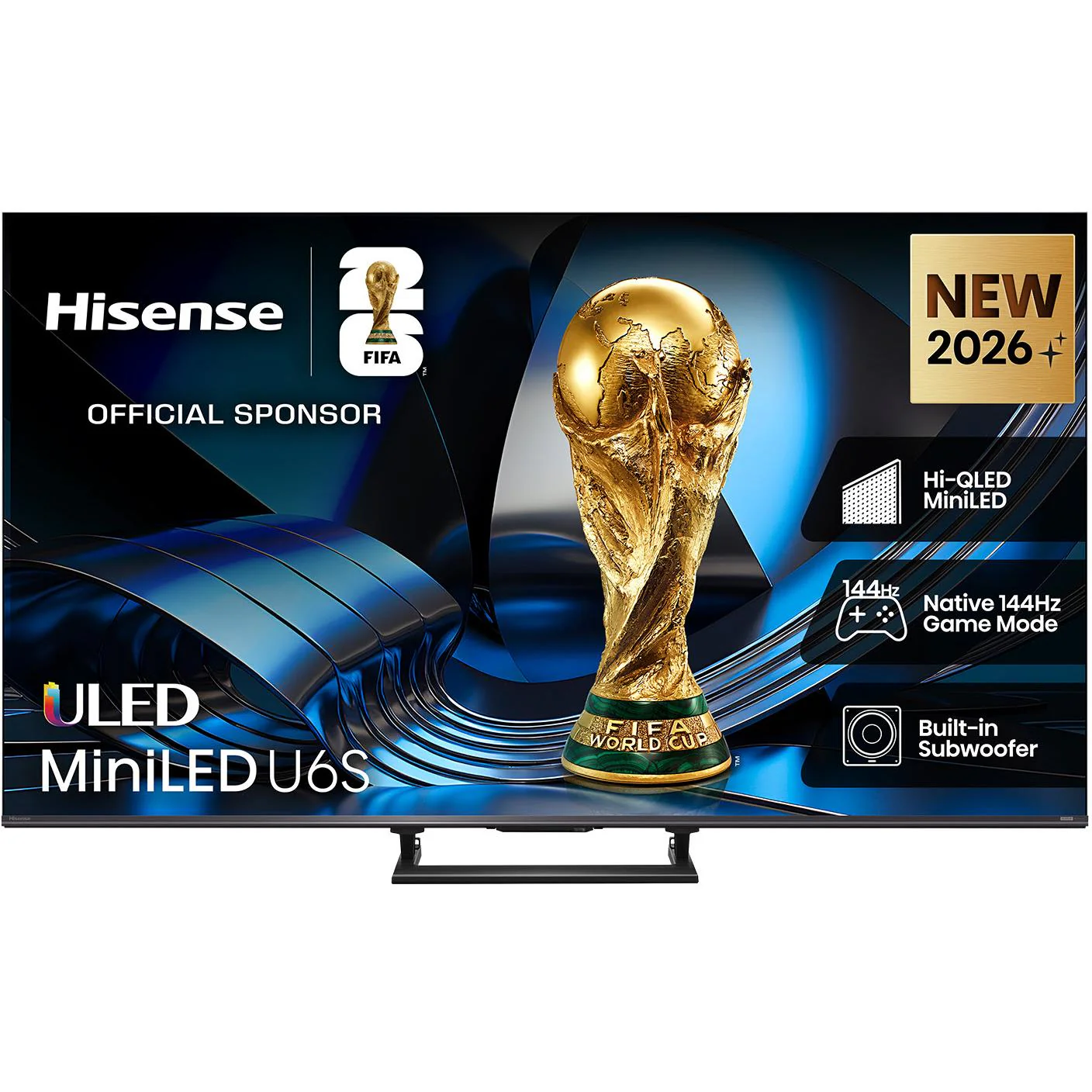 Hisense 75" U6SAU Mini-LED Hi-QLED 4K Smart AI TV [2026]