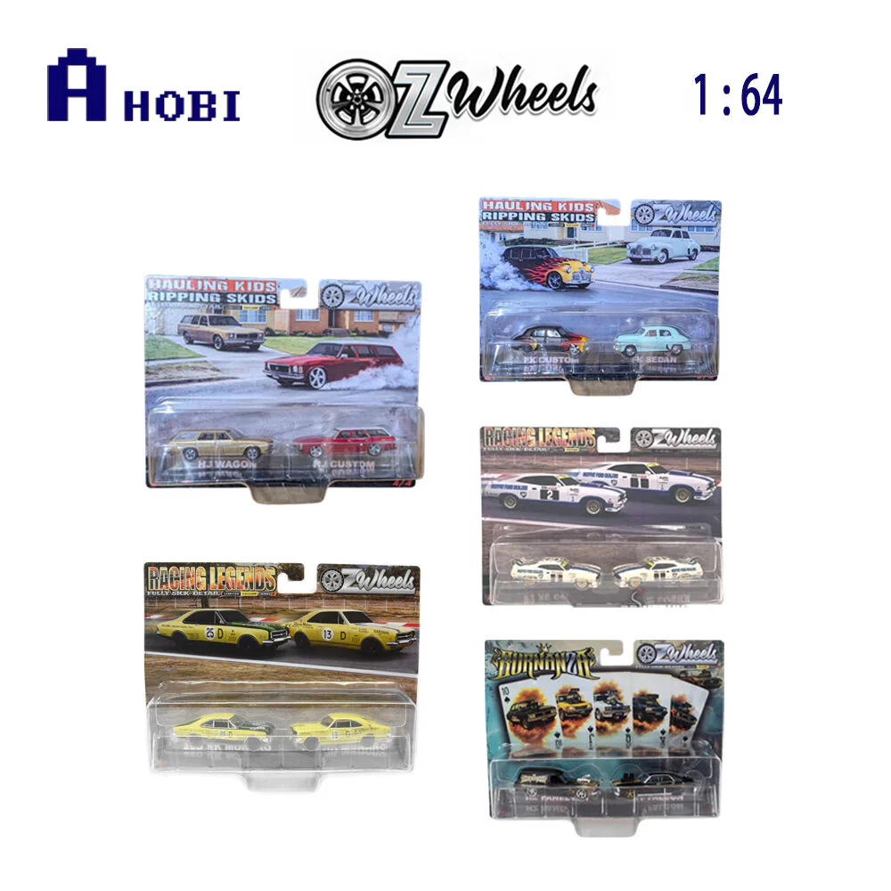OZ Wheels 1:64 FSD Hauling Kids & Ripping Skids Holden FX Custom & FX Sedan Set