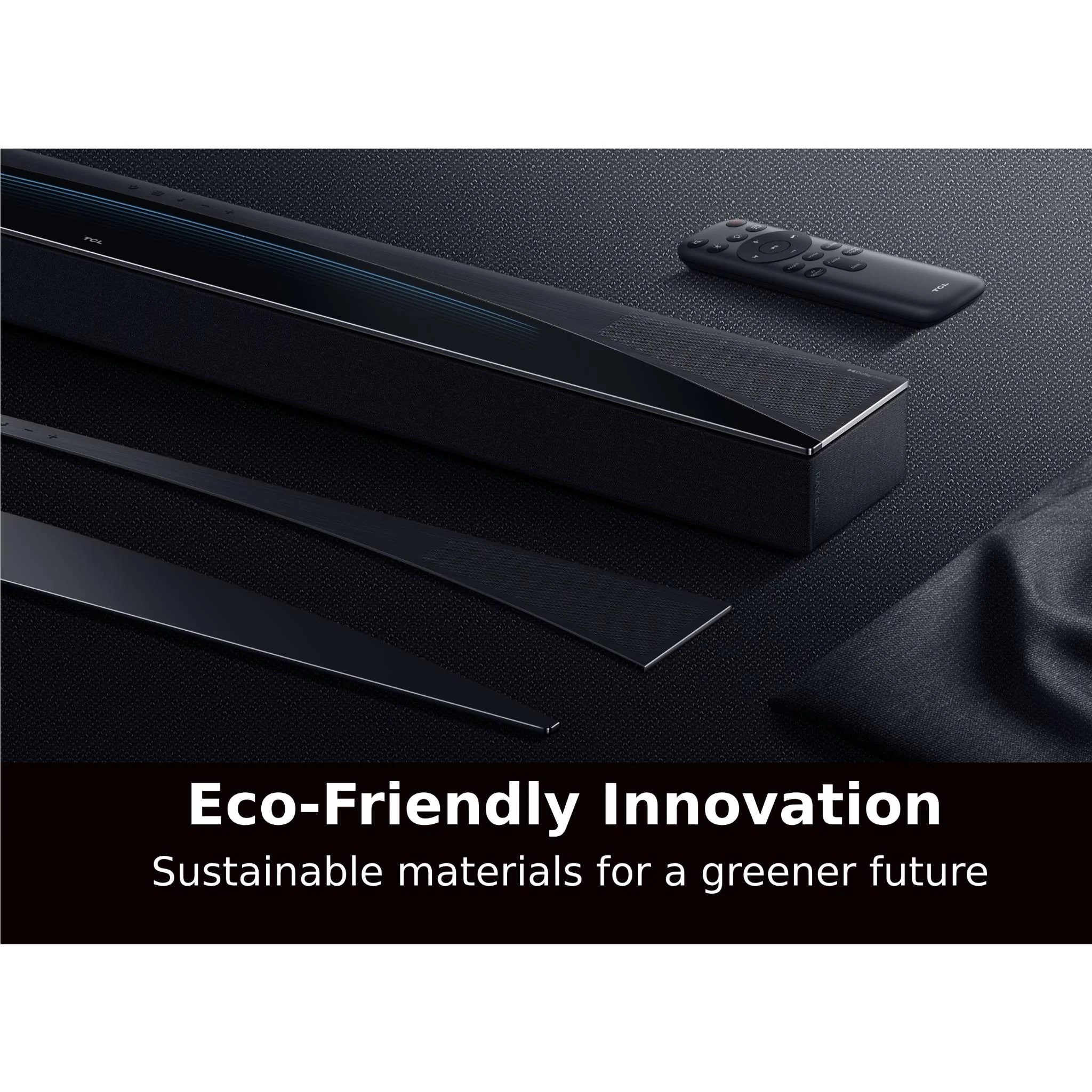 TCL Q75H 620W 5.1.2ch Dolby Atmos Soundbar with Wireless Subwoofer