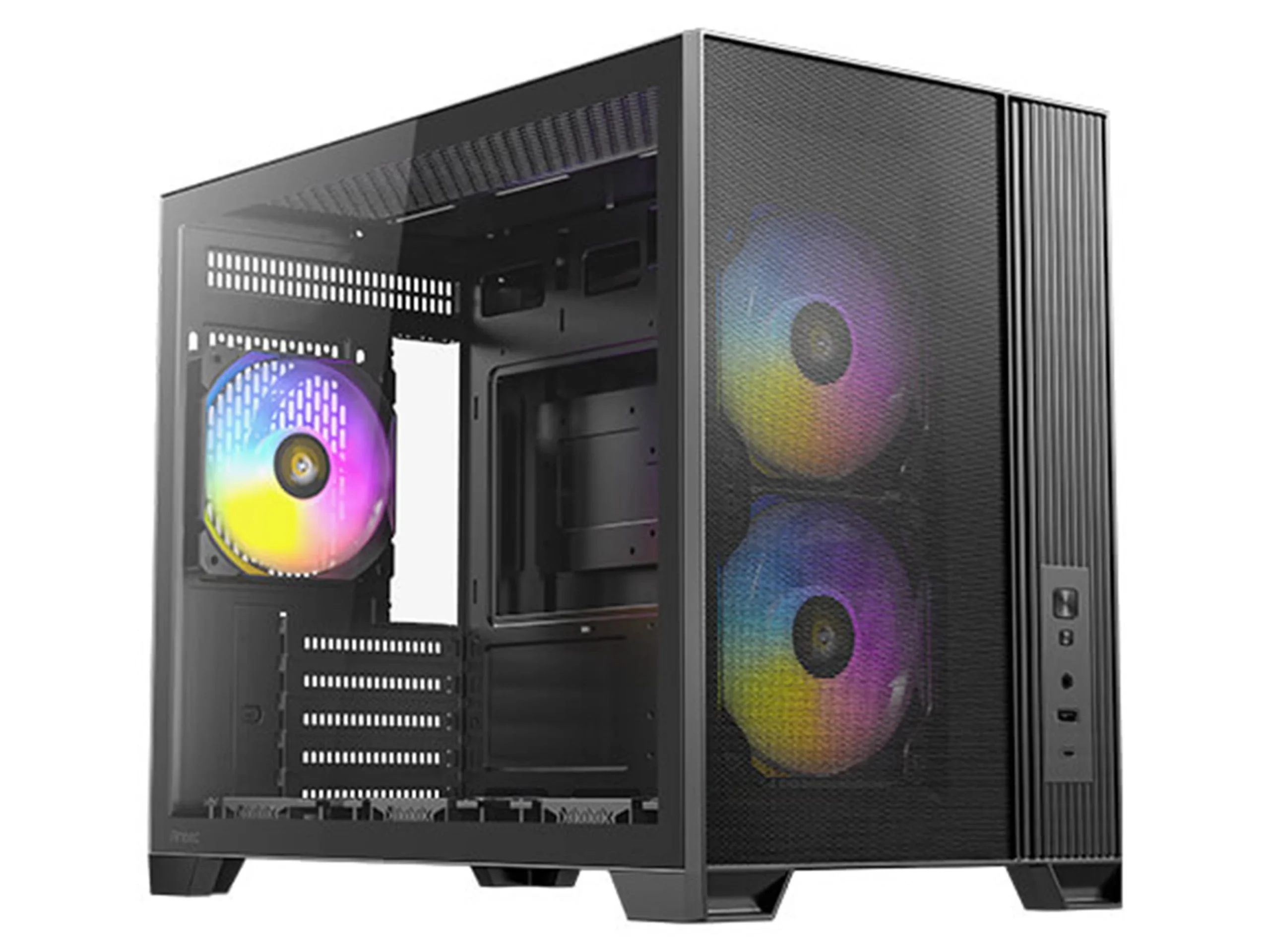 Antec FLUX M Compact Micro-ATX Mid-Tower Gaming Case - Black