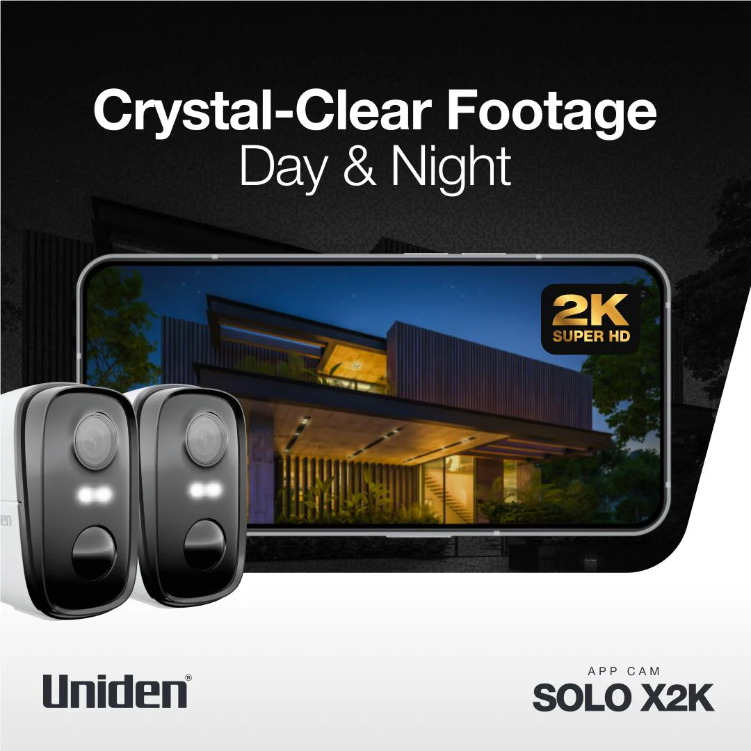 Uniden App Cam Solo  X2K Outdoor Wirefree Security Camera 2 Pack