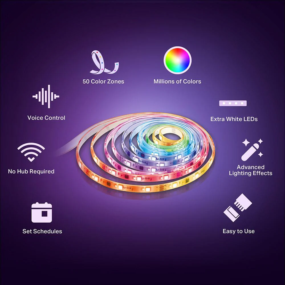 TP-Link Tapo Smart Wi-Fi Light Strip Multicolour (5m)