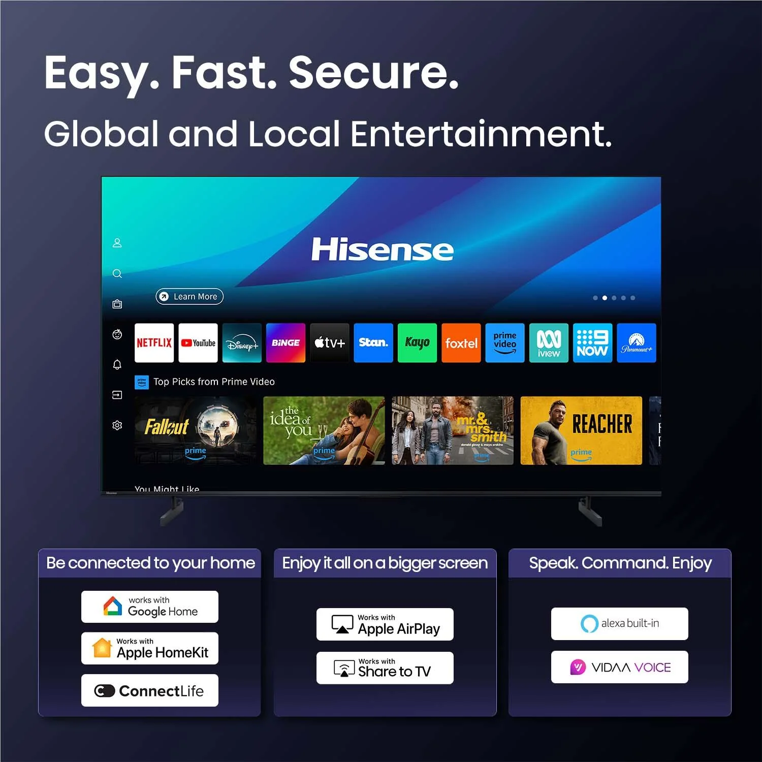 Hisense 55" U6QAU PRO 4K ULED Mini-LED Smart TV [2025]