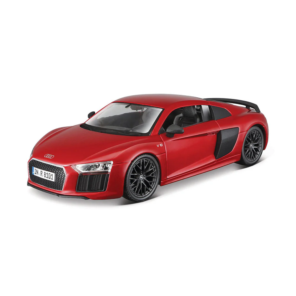 1464-maisto-licensed-1-24-scale-assembly-line-audi-r-8-v-10-plus-2016-diecast-model-car-red-1.webp Maisto Licensed 1:24 Scale Assembly Line Audi R-8 V 10 Plus 2016 Diecast Model Car Red