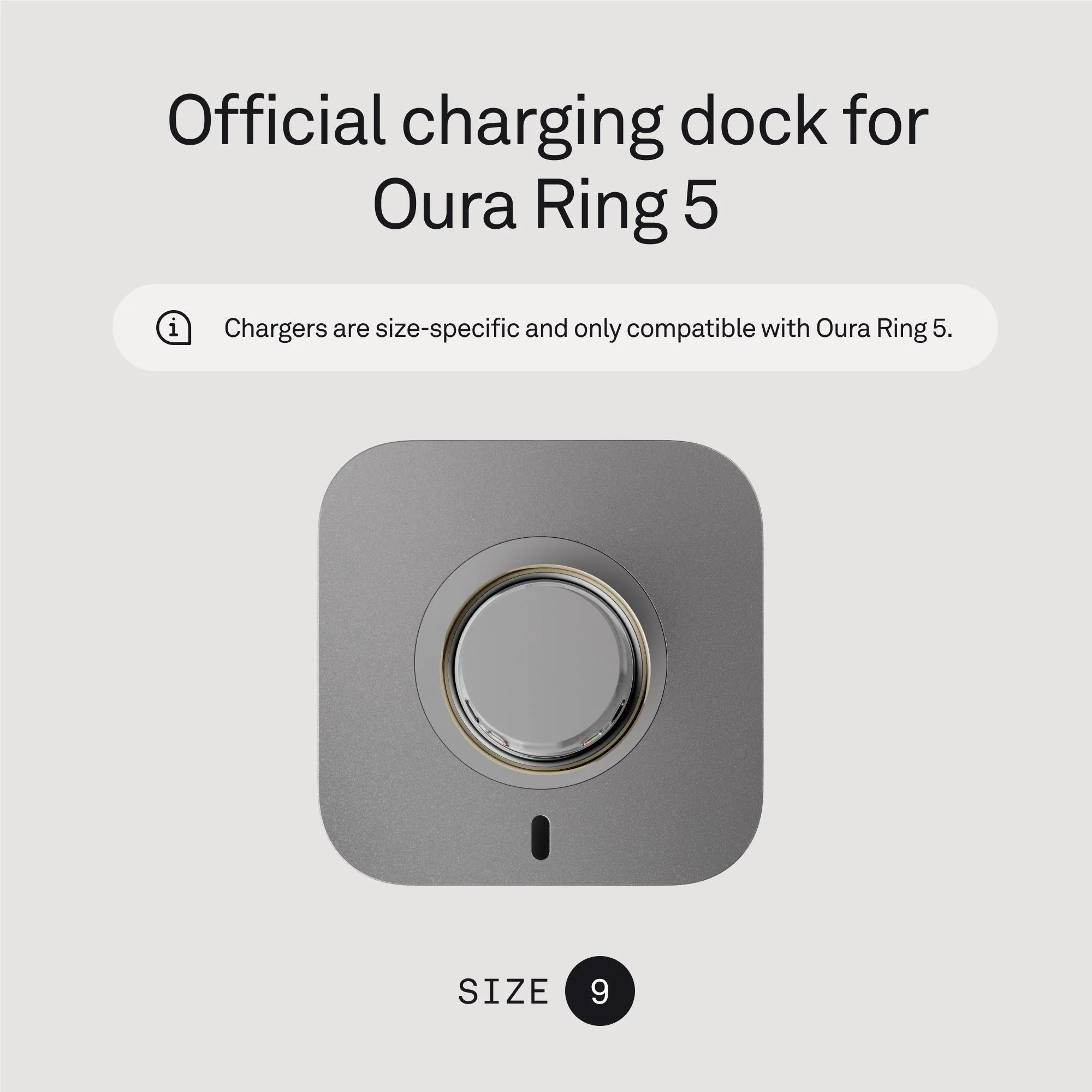 Oura Ring 5 [Size 9] Charging Dock