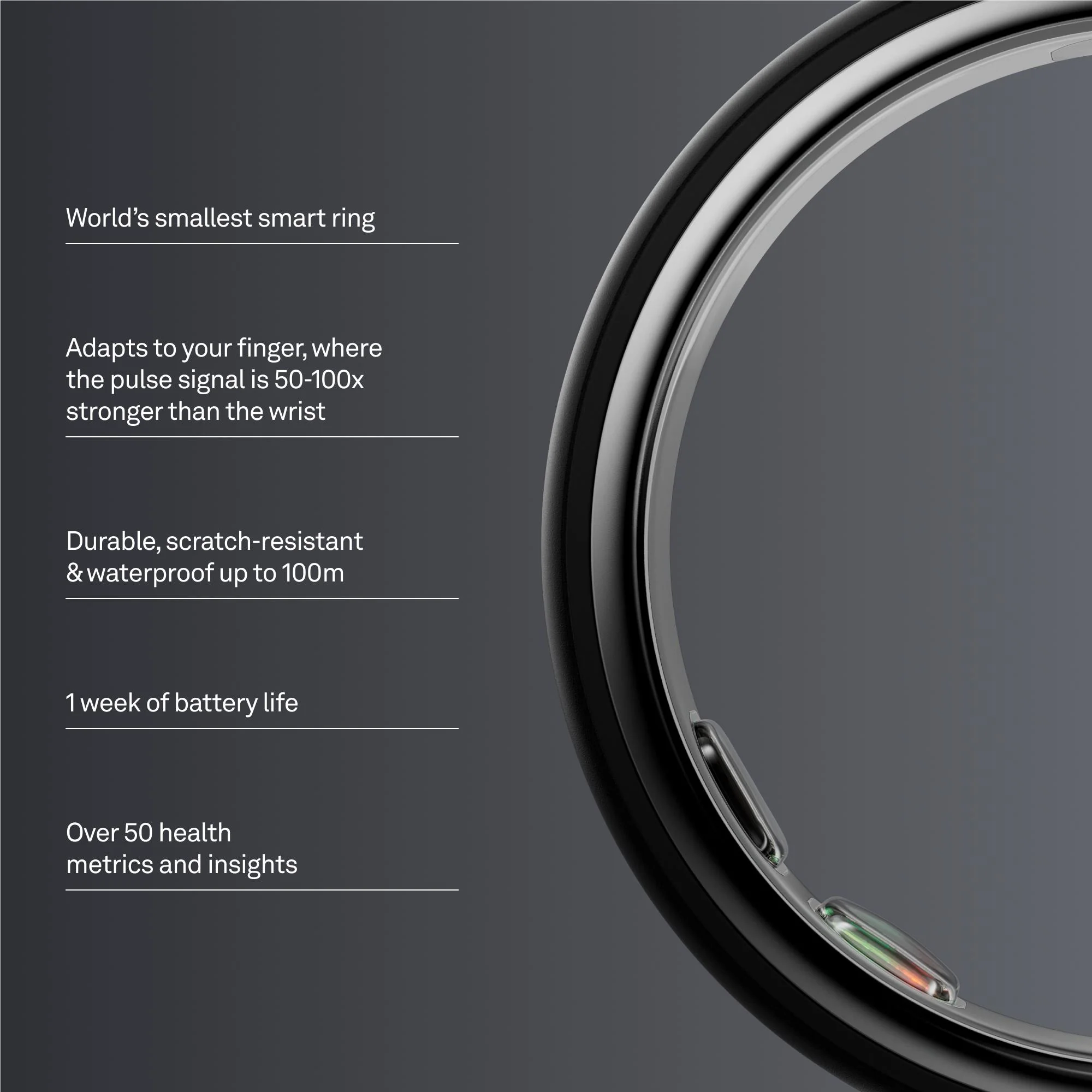 Oura Ring 5 [Size 12] (Stealth)