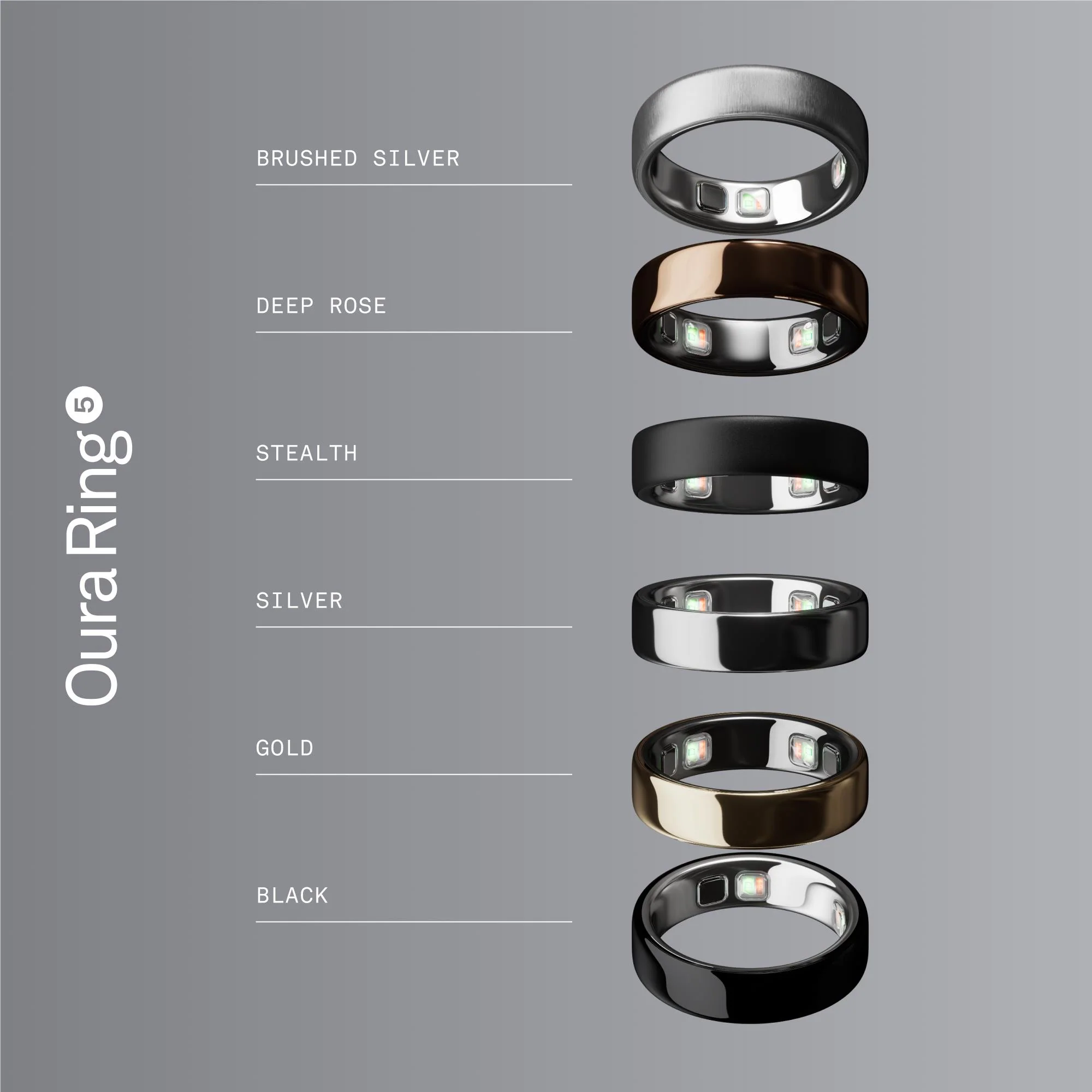 Oura Ring 5 [Size 6] (Silver)