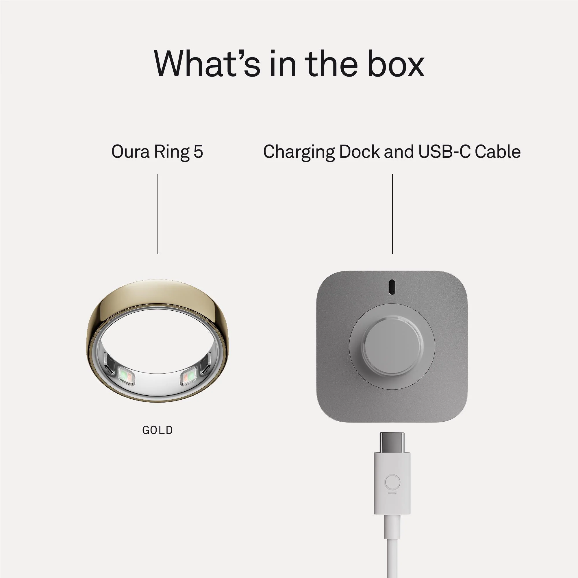 Oura Ring 5 [Size 12] (Gold)