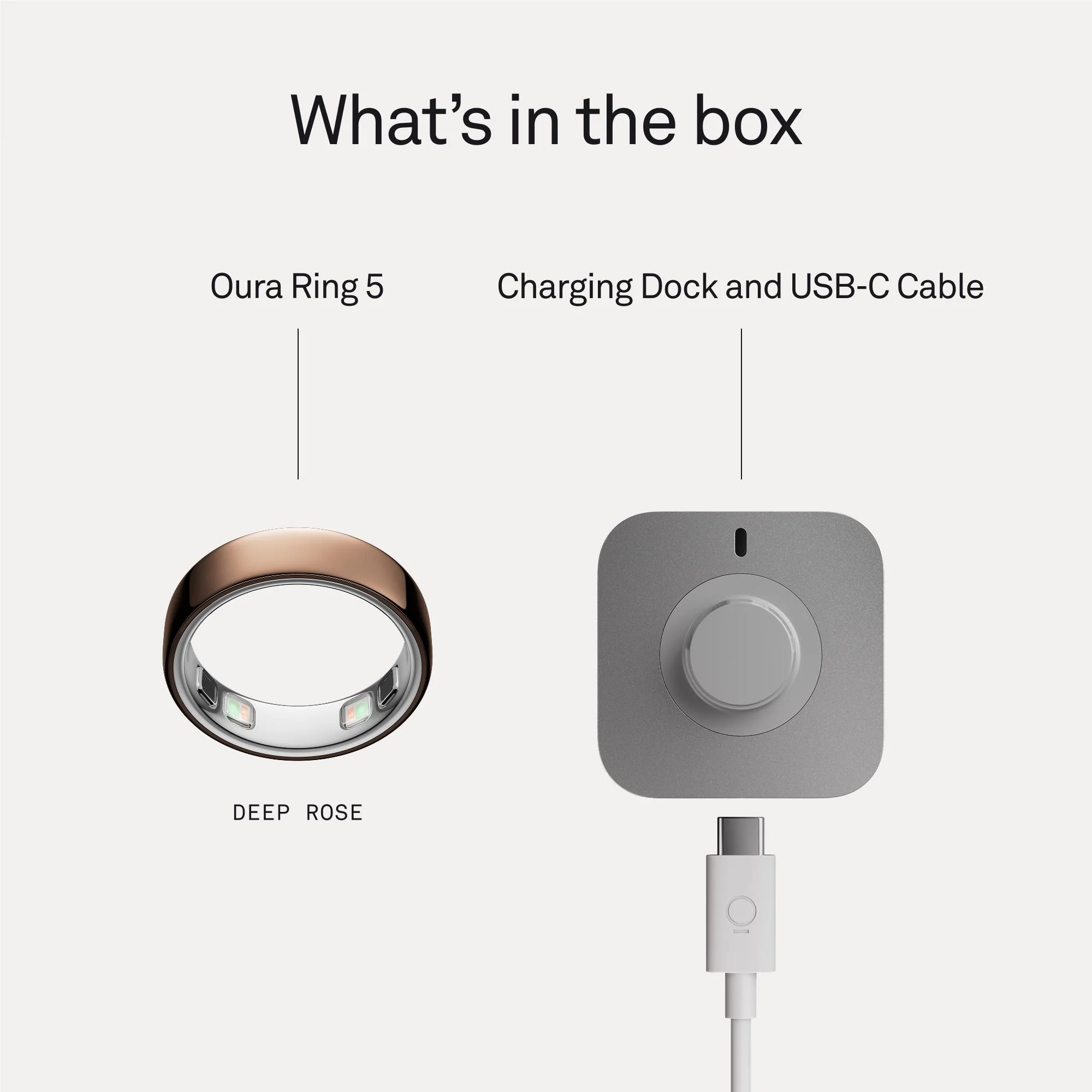 Oura Ring 5 [Size 9] (Deep Rose)