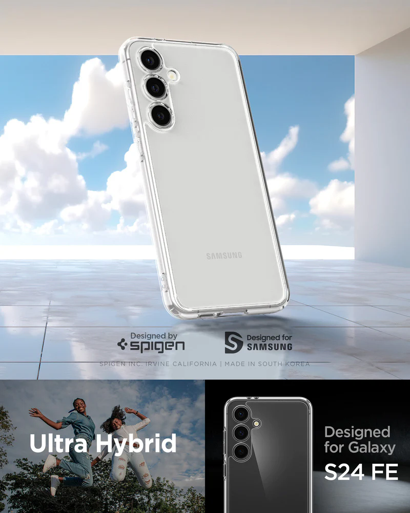 Spigen Samsung Galaxy S24 FE Ultra Hybrid Case - Clear