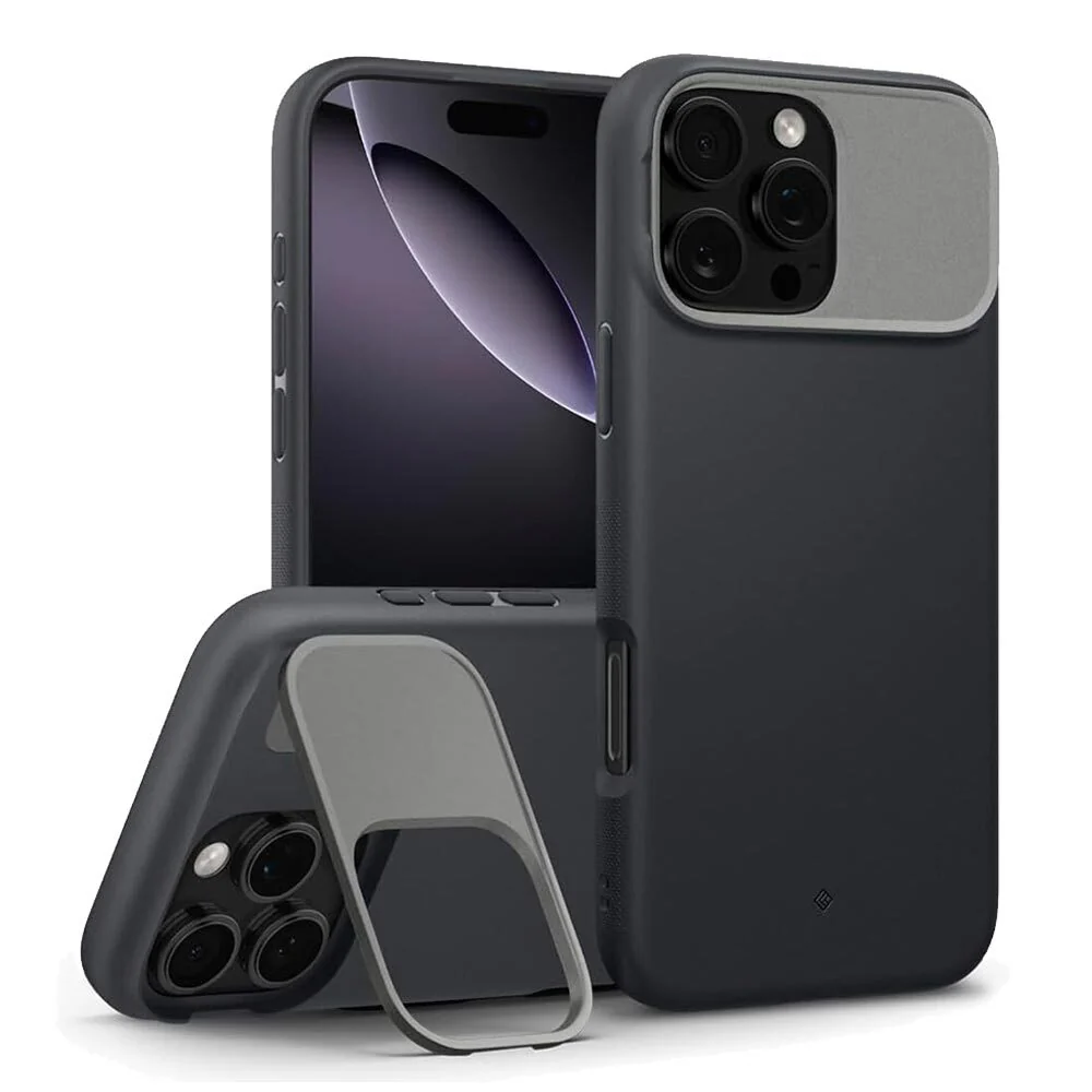 Spigen Apple iPhone 16 Pro Max Nano Pop Mag Kickstand Case - Black Sesame