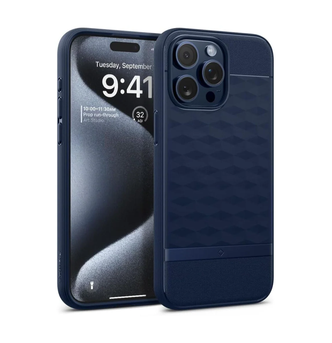Spigen Apple iPhone 15 Pro Max Parallax Mag Case - Midnight Blue
