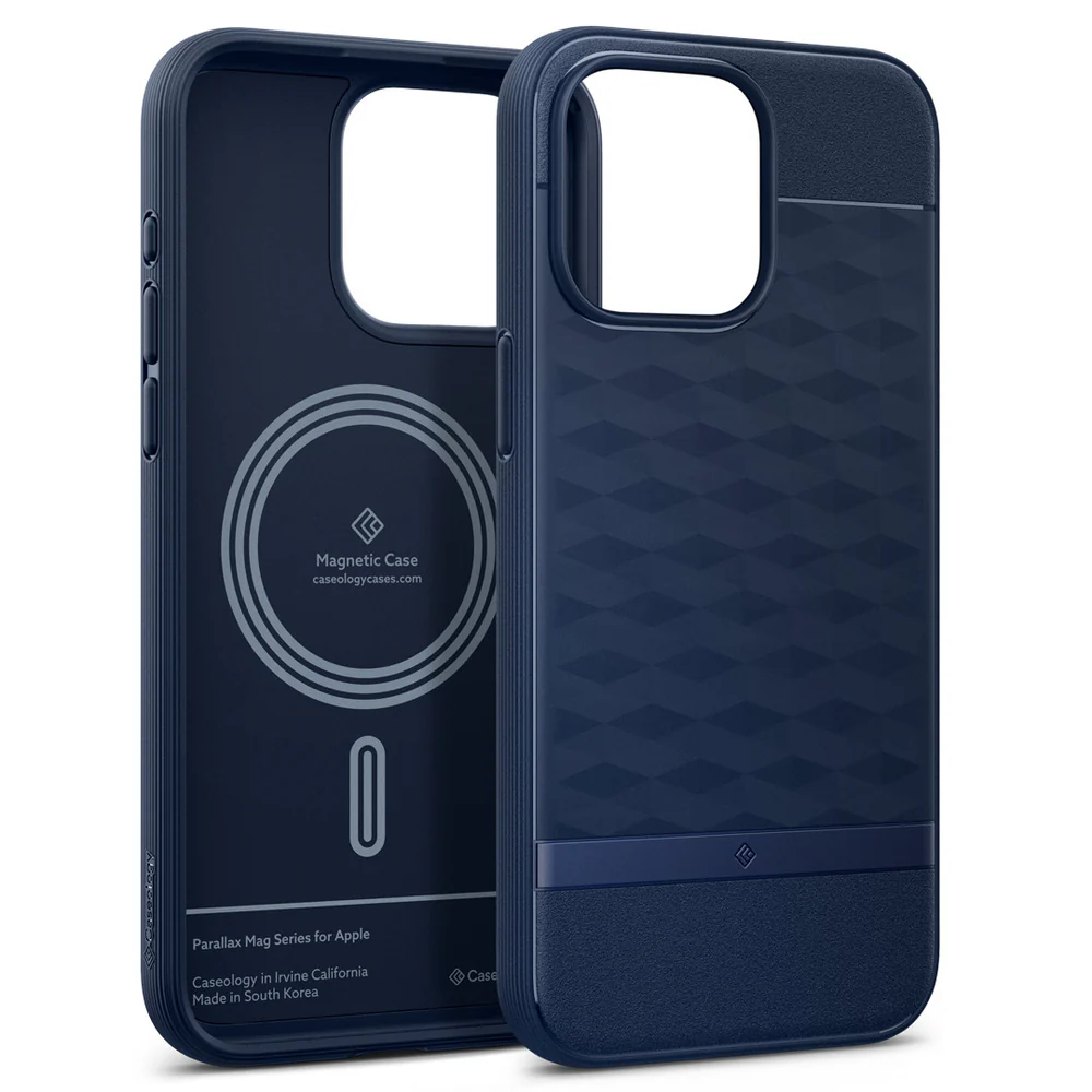 Spigen Apple iPhone 15 Pro Max Parallax Mag Case - Midnight Blue
