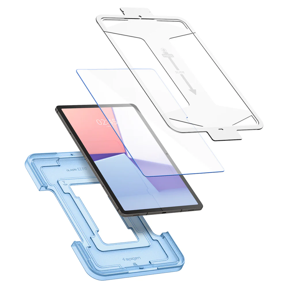 Spigen Samsung Galaxy Tab S9 Plus 12.4 EZ Fit GLAS.tR Slim 1PC Glass Screen Protector - Clear