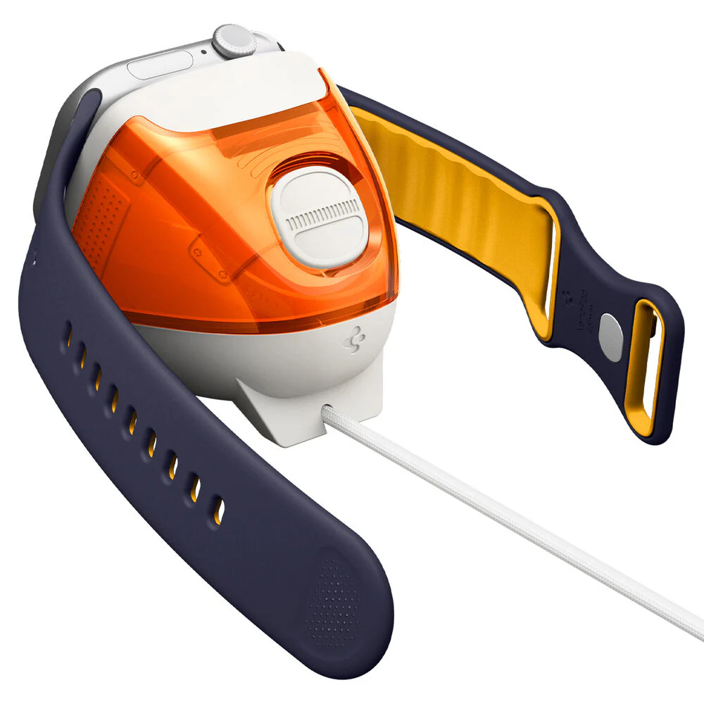 Spigen Apple Watch 42-49mm Classic C1 Stand and Mount (Tangerine)