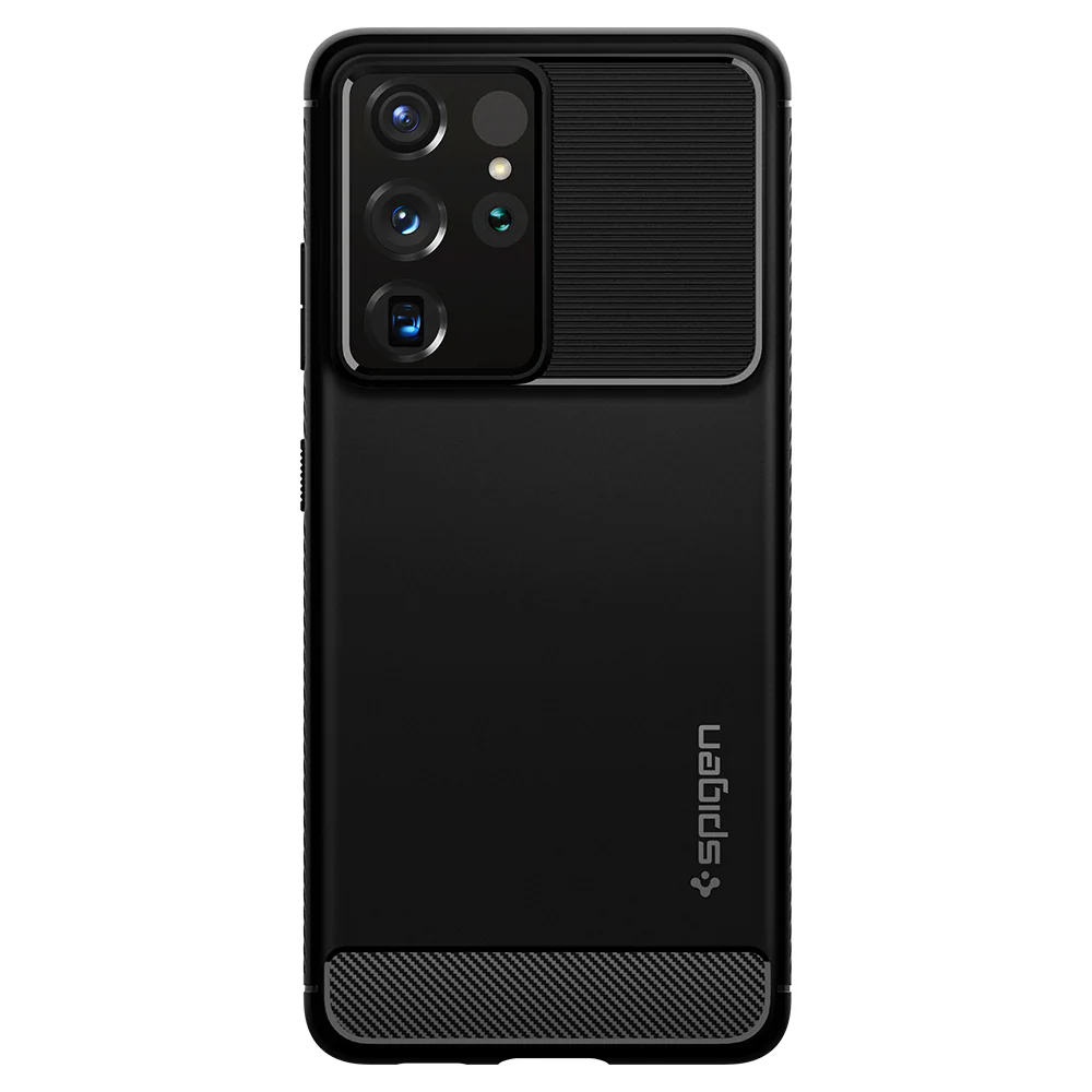 Spigen Samsung Galaxy S21 Ultra Rugged Armor Case - Black
