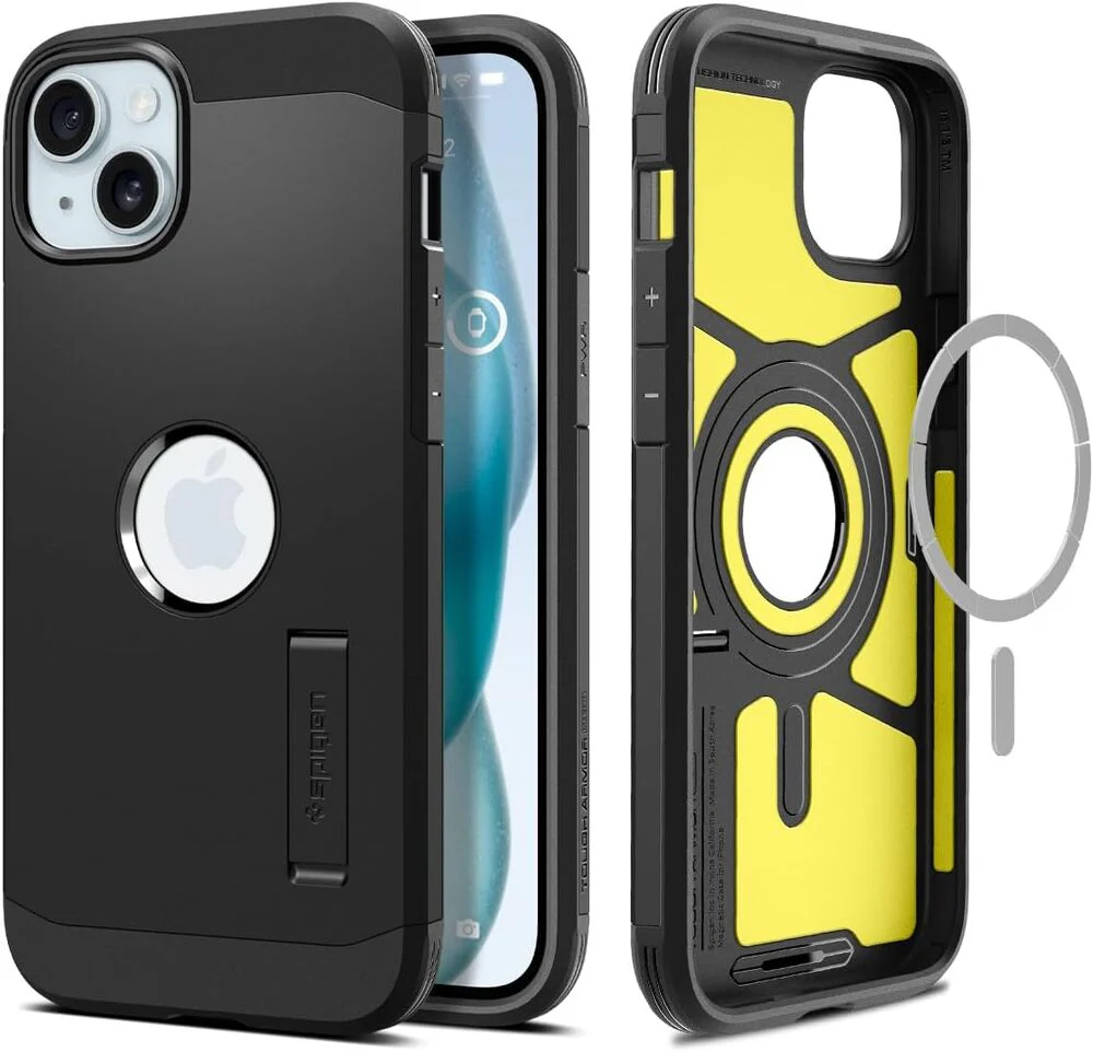 1673-spigen-apple-iphone-15-tough-armor-magfit-case-black-1.webp Spigen Apple iPhone 15 Tough Armor (MagFit) Case - Black