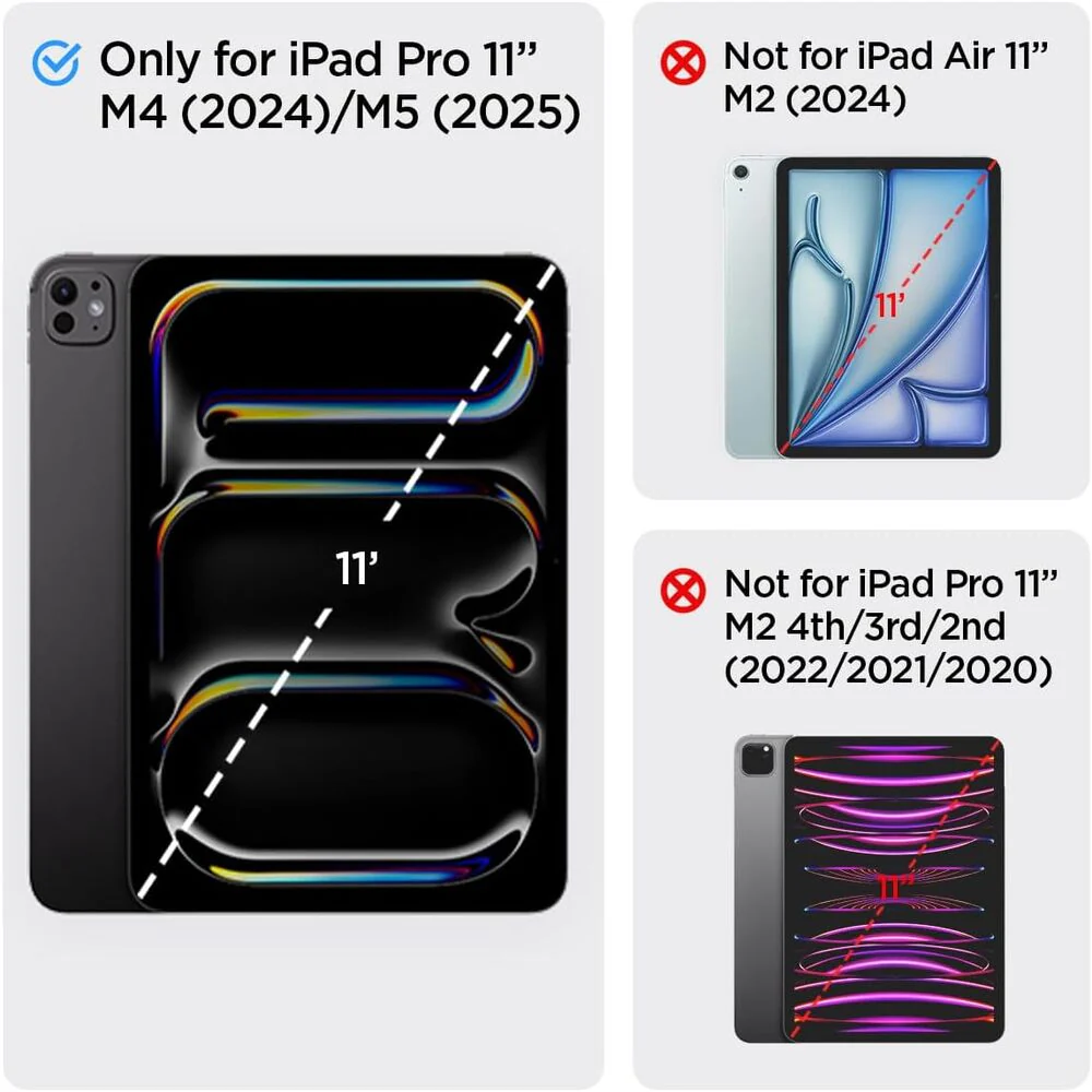 Spigen Apple iPad Pro 11 2024 Air Skin Folio OneTap Case - Grey