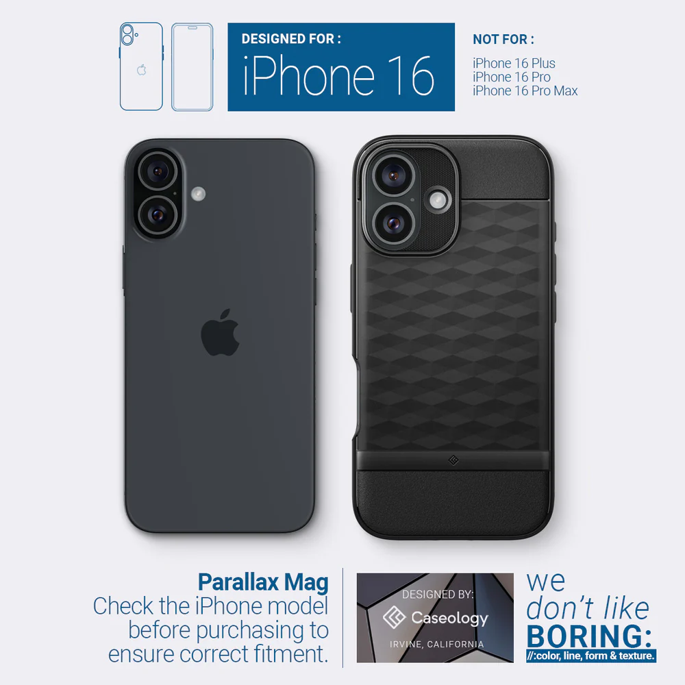 Spigen Apple iPhone 16 Parallax Mag Case - Black