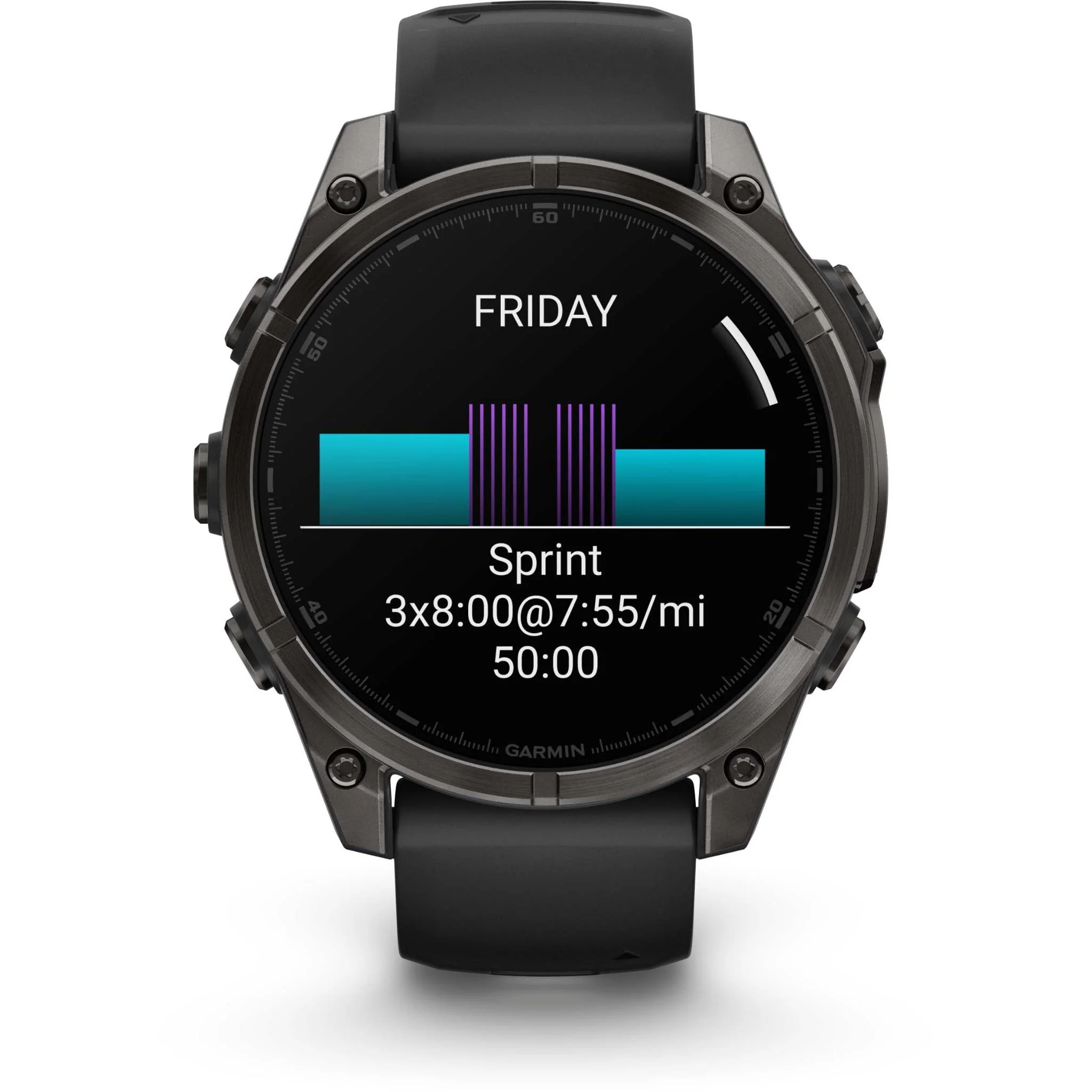 Garmin fenix® 8 47mm AMOLED Sapphire Edition Carbon Grey Titanium with Black + Pebble Grey Band
