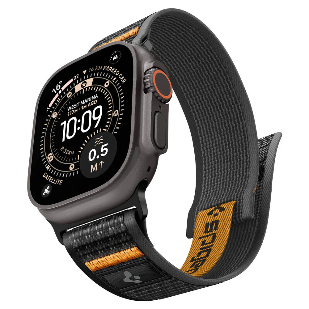 Spigen Apple Watch 49mm 46mm 45mm 44mm 42mm Athlex Air 2 Wristband (Active Black Orange)