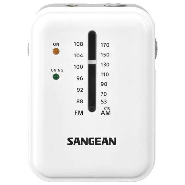 Sangean SR-32 FM / AM Hand Held Receiver - White / Grey