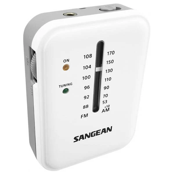 Sangean SR-32 FM / AM Hand Held Receiver - White / Grey