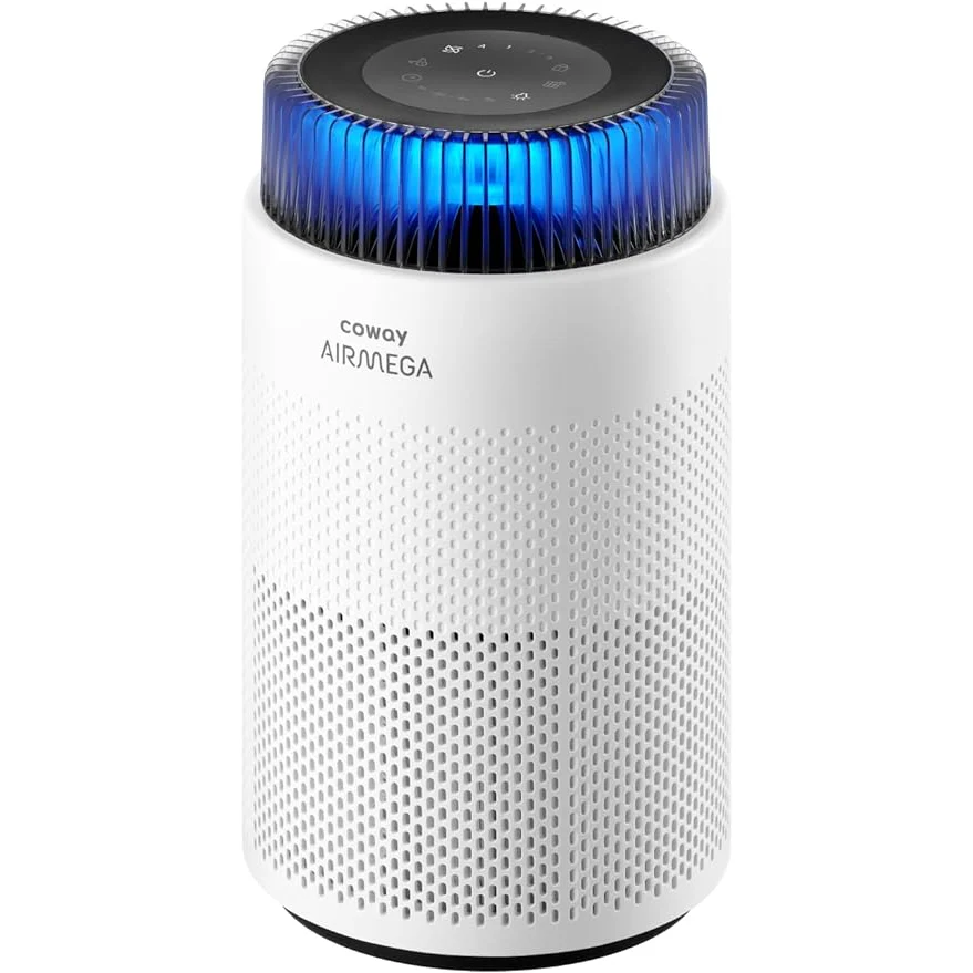 COWAY AIRMEGA 100 HEPA Air Purifier for Home – Small Air Purifier for Allergies, Asthma, Bushfire Smoke, Dust & Pets – Ultra-Quiet Sleep Mode & Smart Auto Mode, Covers 63m²