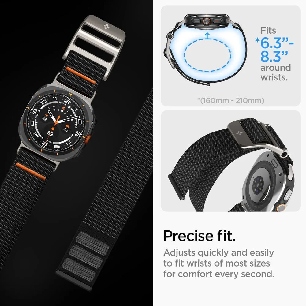 Spigen Galaxy Watch Ultra 47mm 2025/2024  DuraPro Flex Wristband (Black)