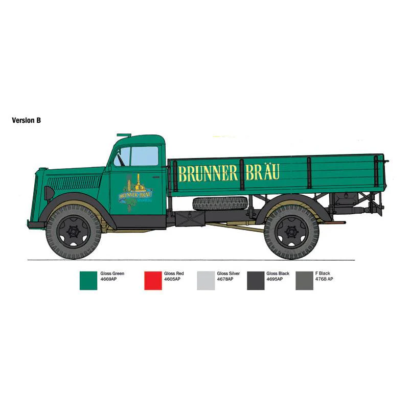 2002-italeri-1-24-opel-blitz-classic-truck-4.webp Italeri 1/24 Opel Blitz Classic Truck