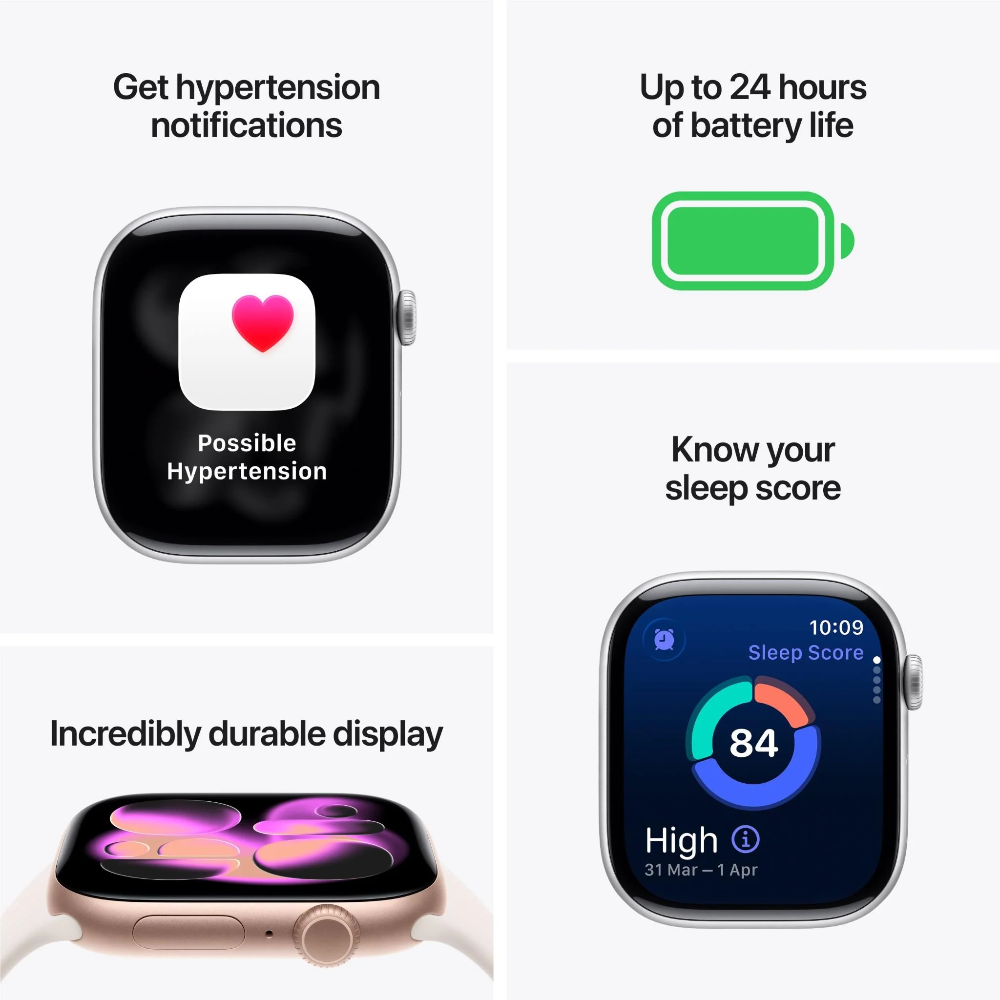 Apple Watch Series 11 46mm Jet Black Aluminium Case GPS Sport Band (M/L) [Black]