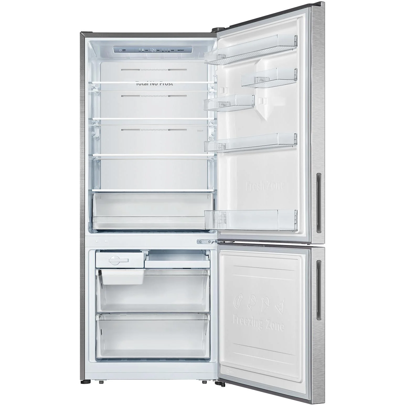 Hisense HRBM418S 417L PureFlat Bottom Mount Refrigerator (Silver)