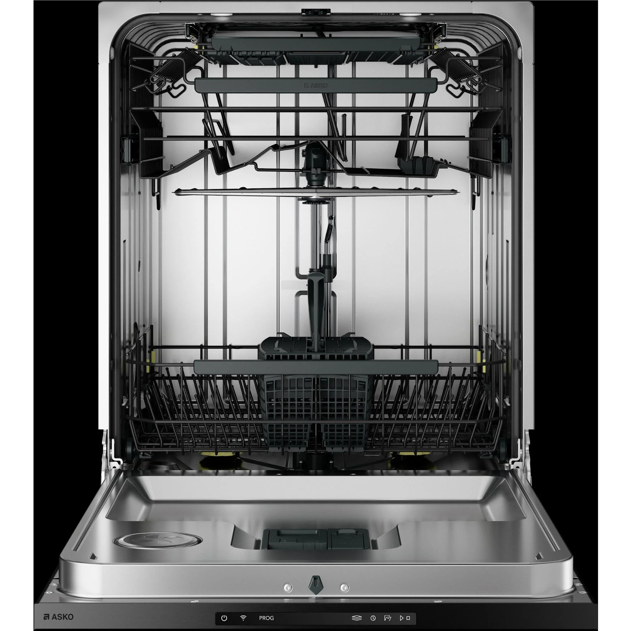 ASKO DBI565IK.BS.AU 16-Place Setting Built-In Logic Dishwasher (Black Steel)