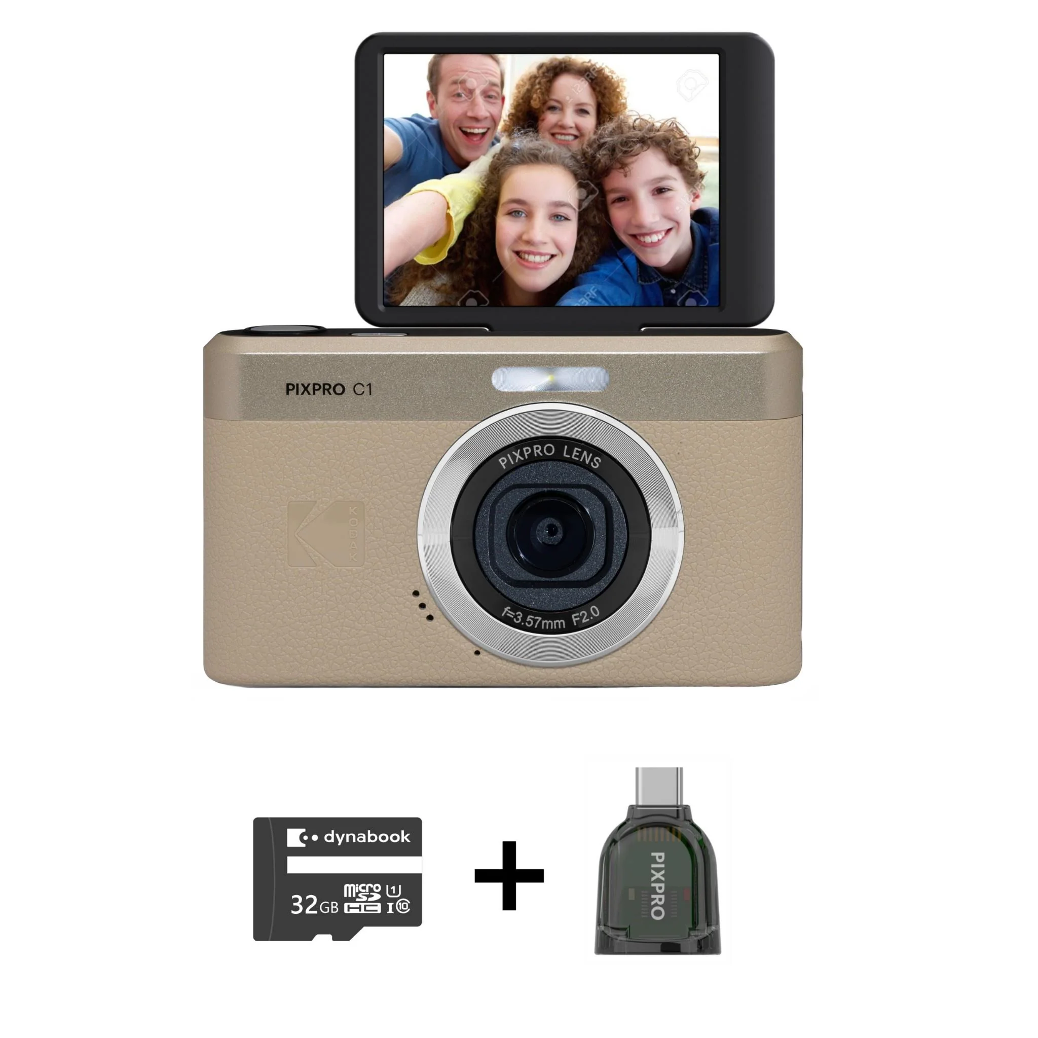 275-kodak-pixpro-c1-digital-camera-with-microsd-card-bundle-tan--1.webp Kodak Pixpro C1 Digital Camera with MicroSD Card Bundle (Tan)