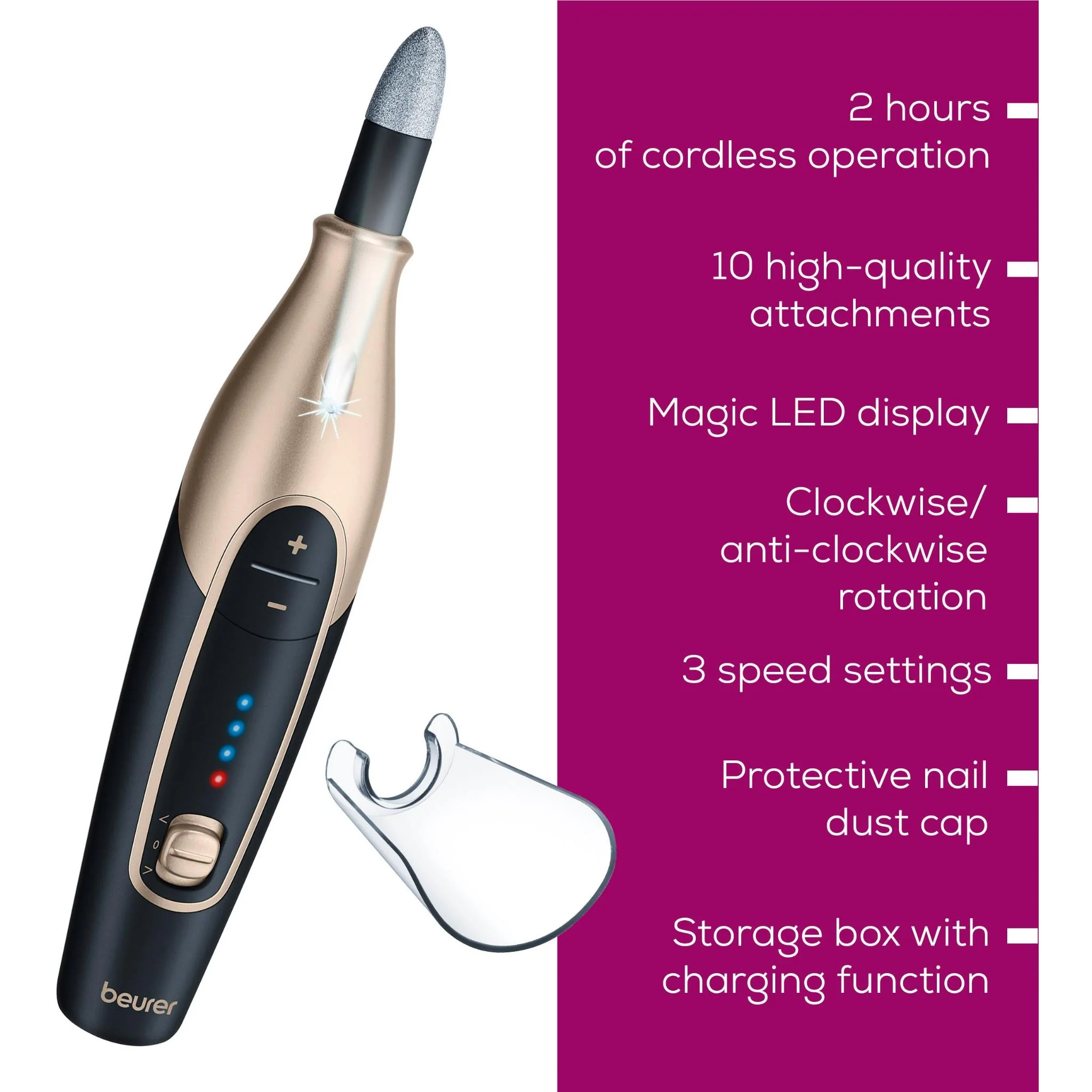Beurer MP84SE Special Edition Manicure/Pedicure Set with Charging & Storage Case