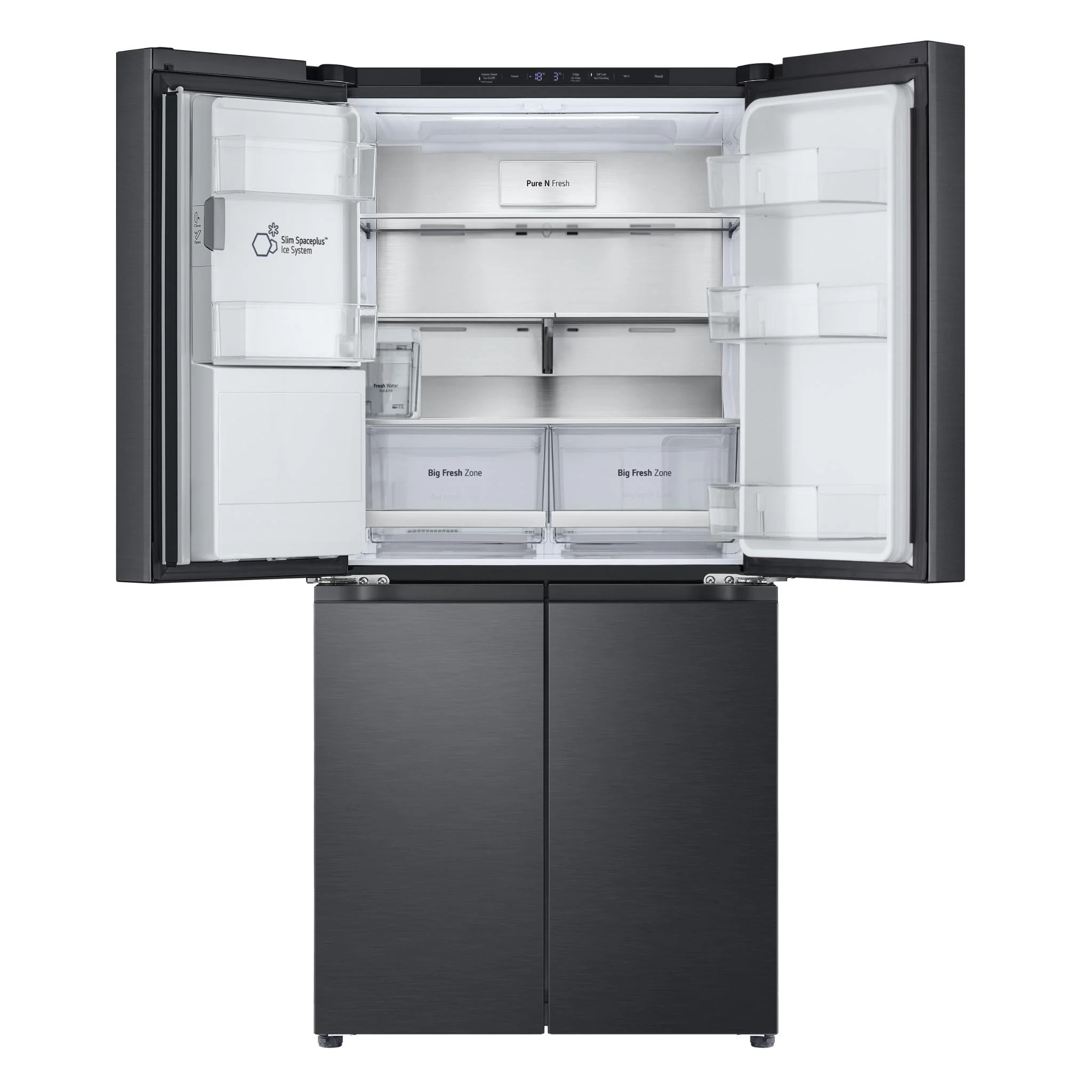 LG GF-LN500MBL 506L Slim French Door Fridge (Matte Black) [Non-Plumbed]