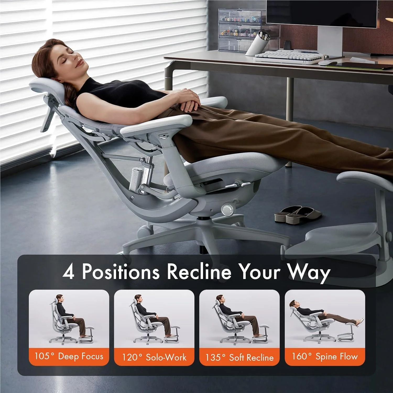 LiberNovo Omni Smart Dynamic Ergonomic Chair (Space Grey)