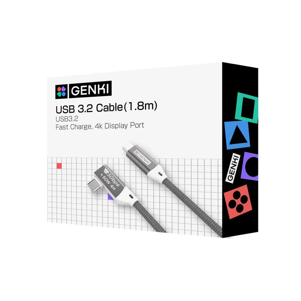 420-genki-usb-c-3-2-cable-1-8m-1.webp GENKI USB C 3.2 Cable 1.8m