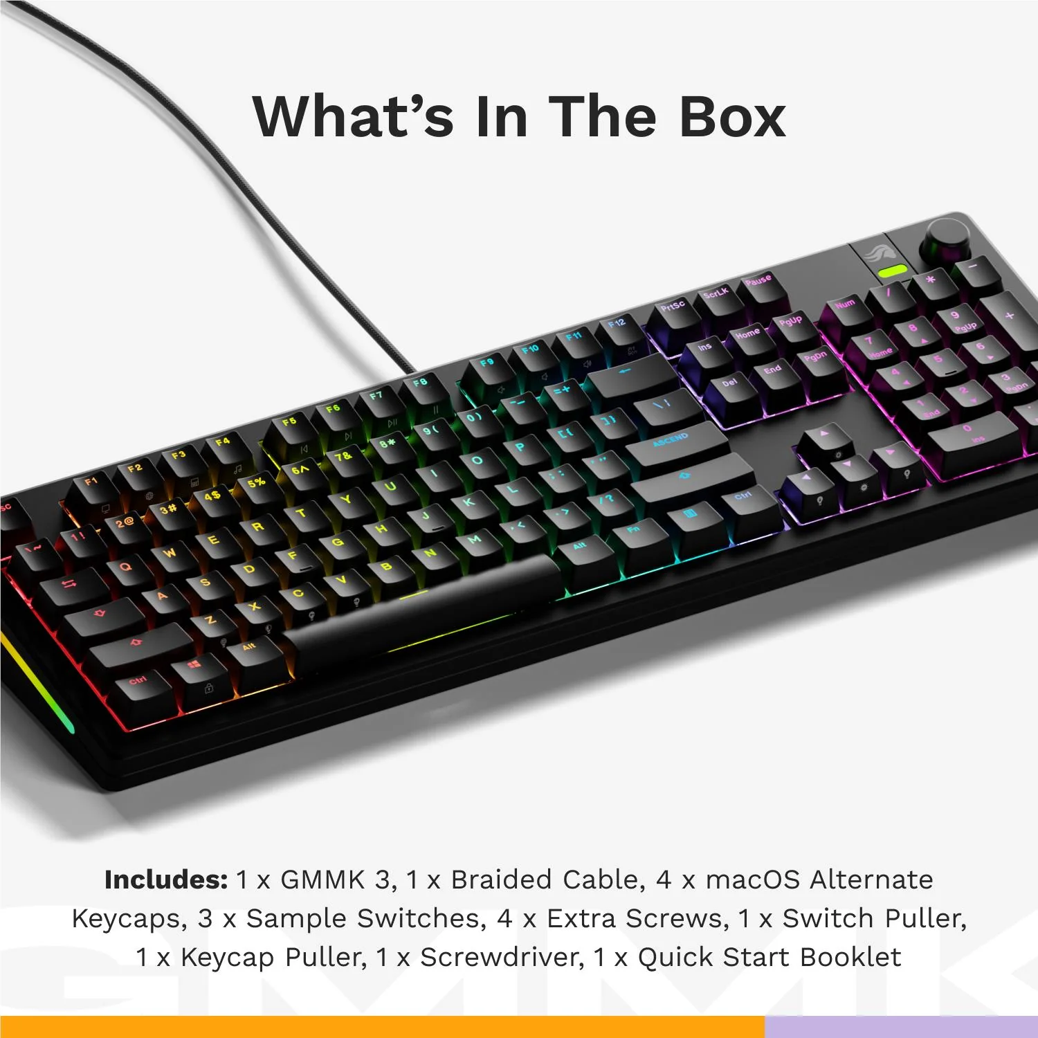 Glorious GMMK 3 100% Prebuilt Wired Gaming Keyboard (Black)