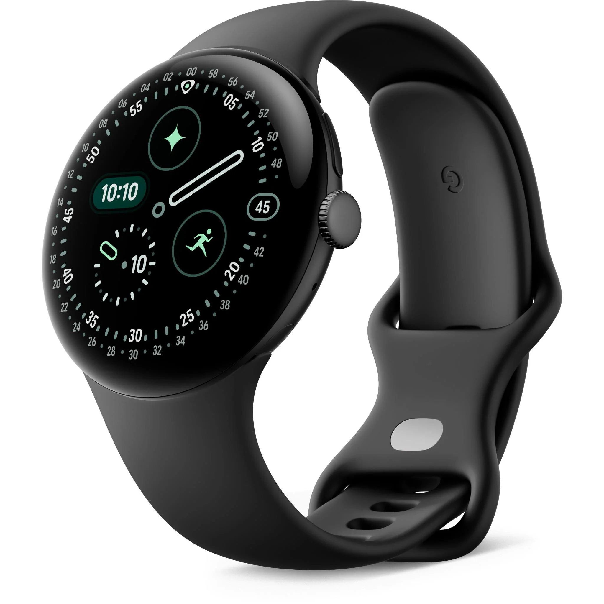 Google Pixel Watch 4 LTE 45mm ((Matte Black with Obsidian Active Band)