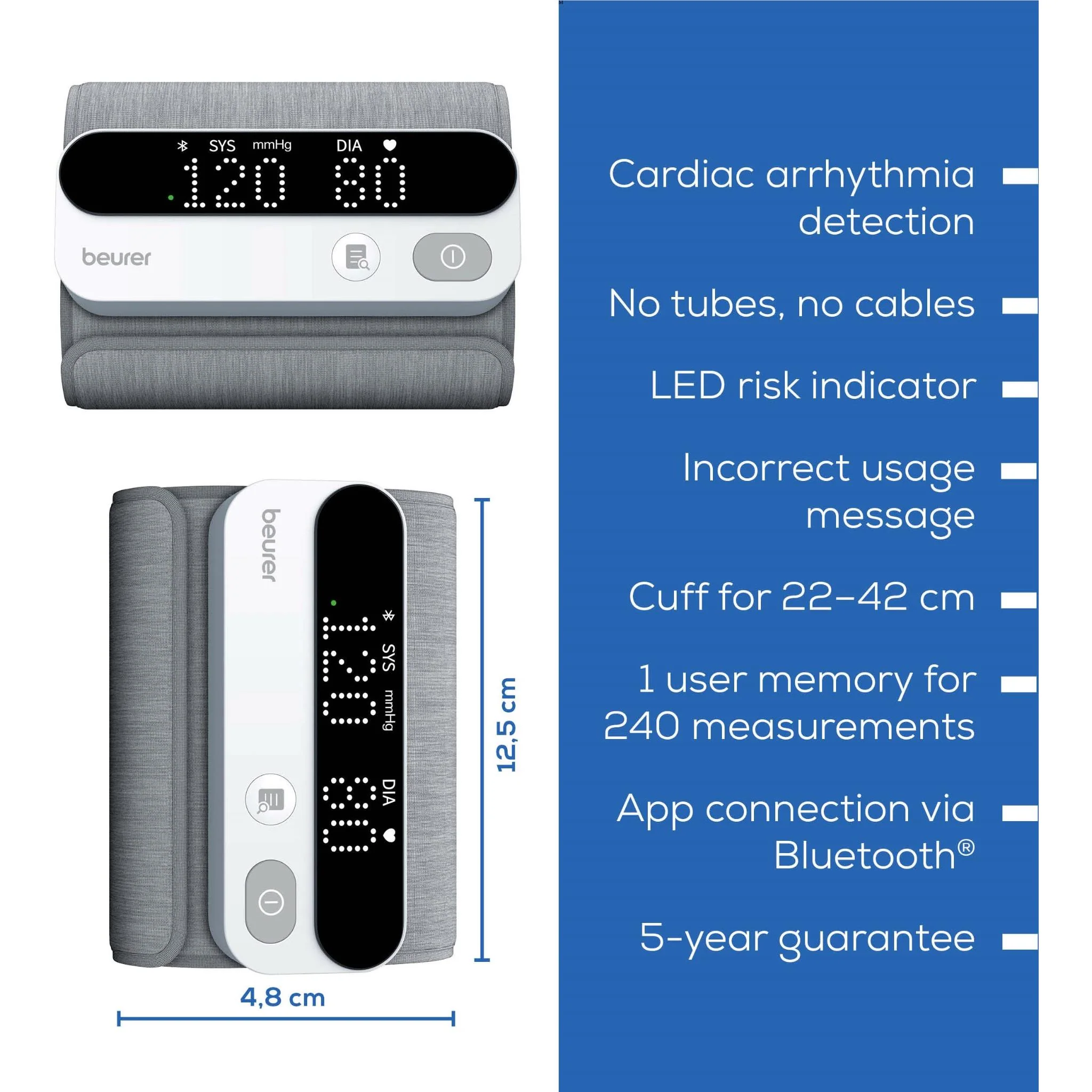 Beurer BM59 Rechargeable Upper Arm Blood Pressure Monitor