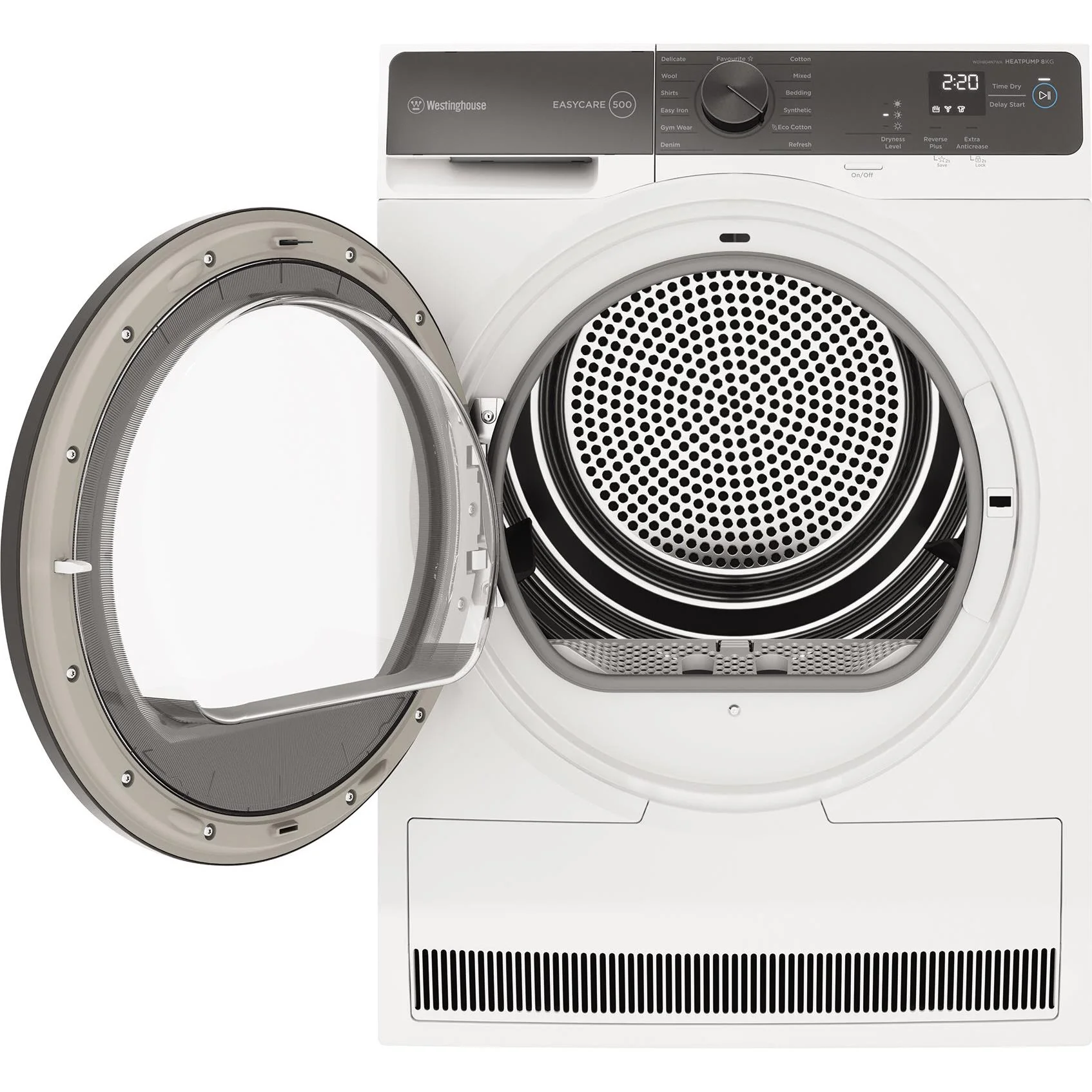 Westinghouse WDH804N7WA 8kg EasyCare 500 Series Heat Pump Dryer
