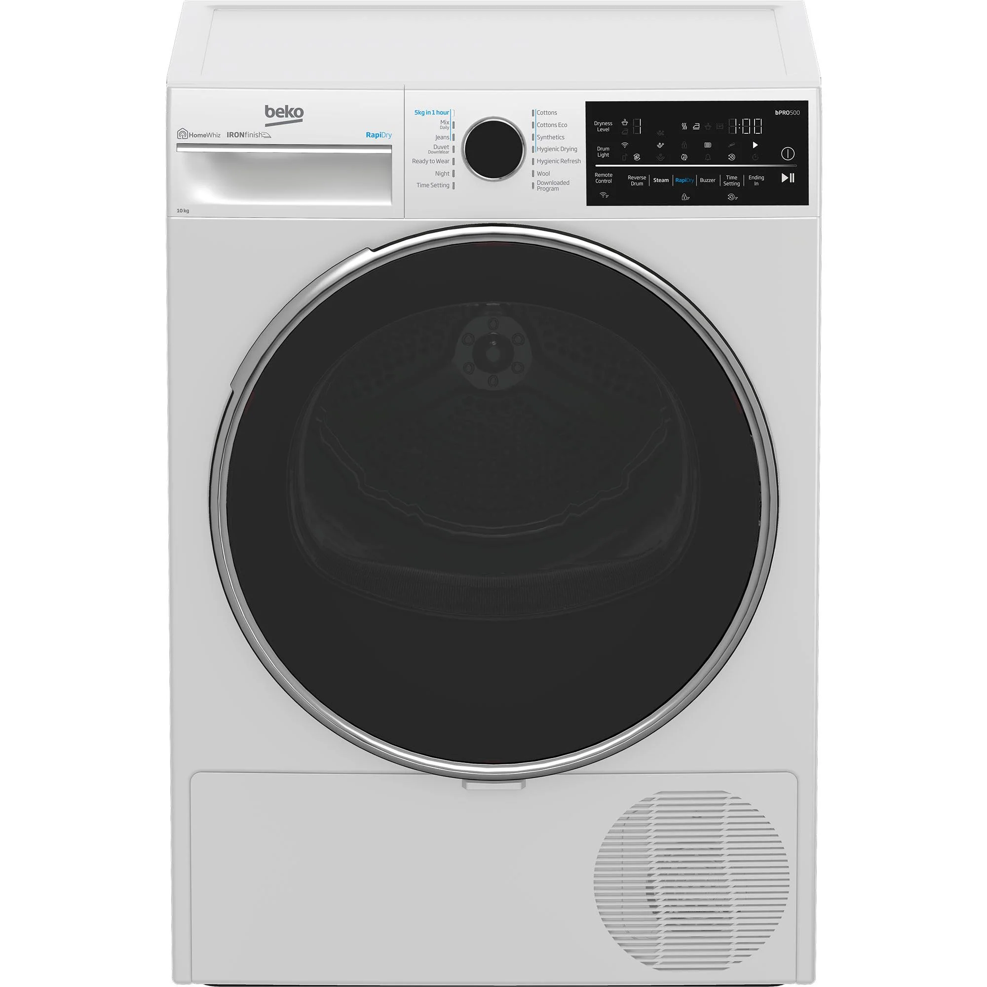 457-beko-bdpb104hw-10kg-hybrid-heat-pump-dryer-with-steam-1.webp Beko BDPB104HW 10kg Hybrid Heat Pump Dryer with Steam